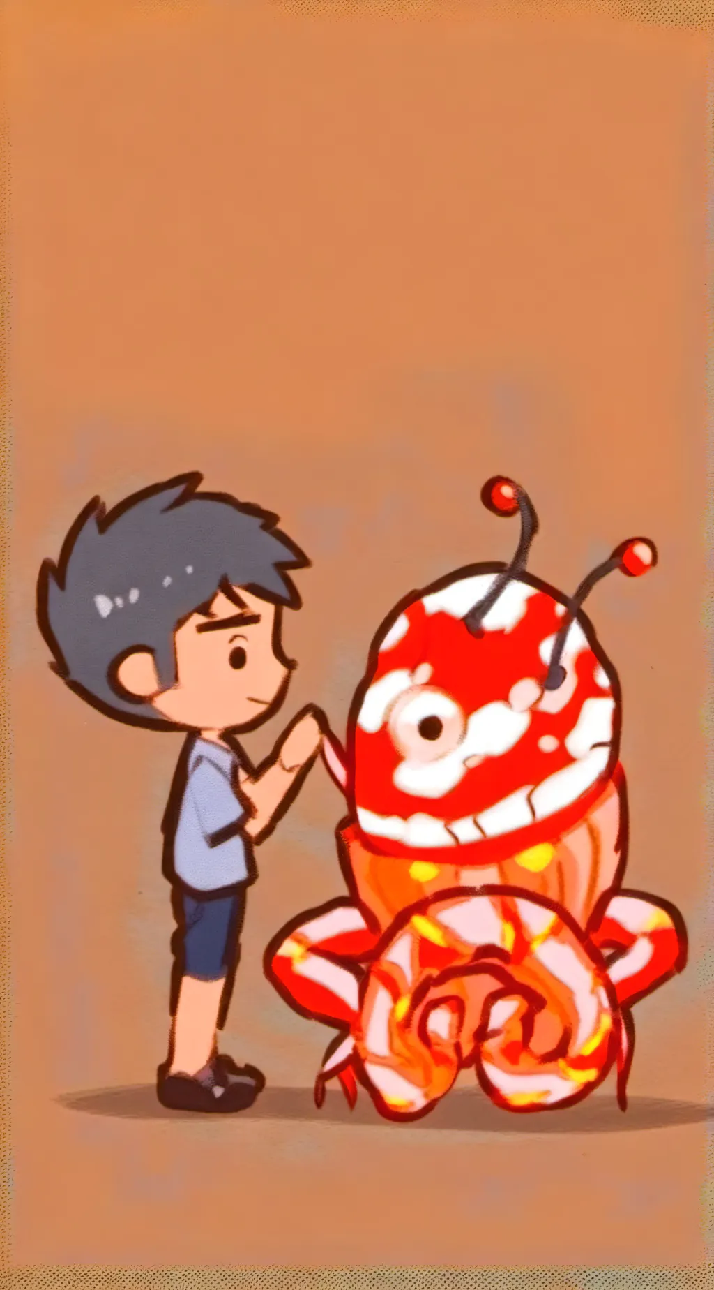 ai character: dandy road trip! background