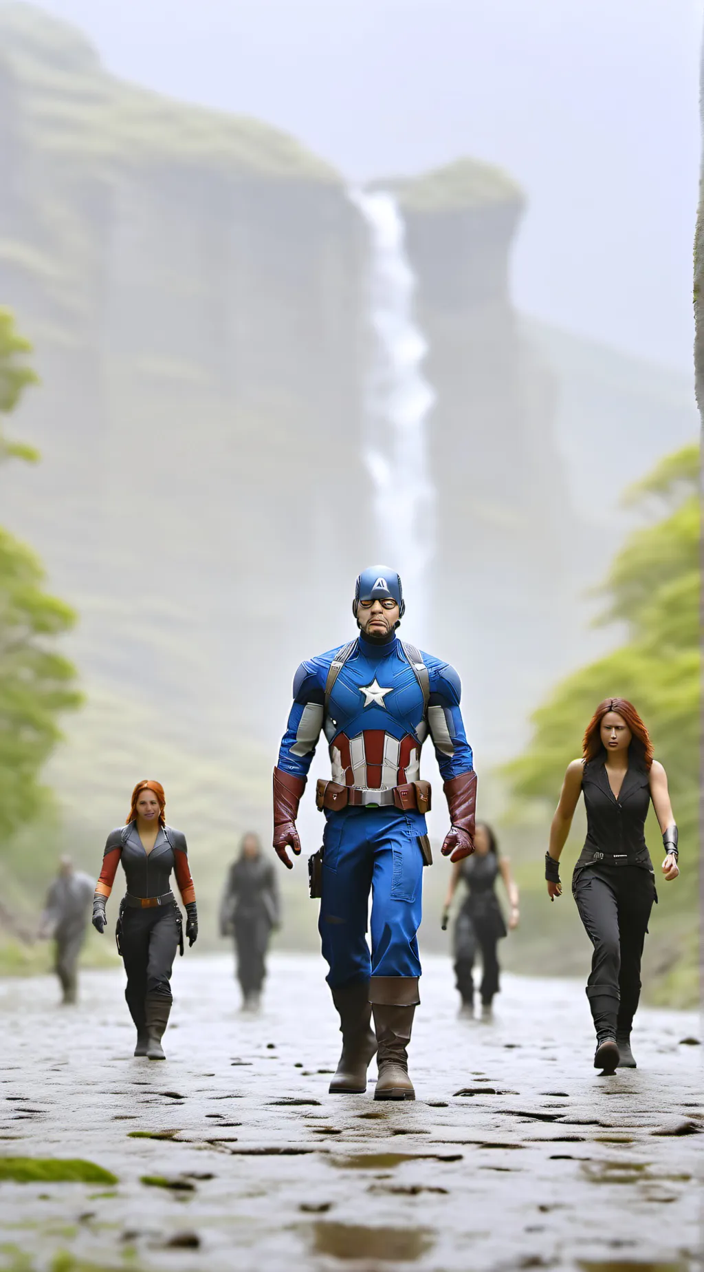 ai character: Avengers  background