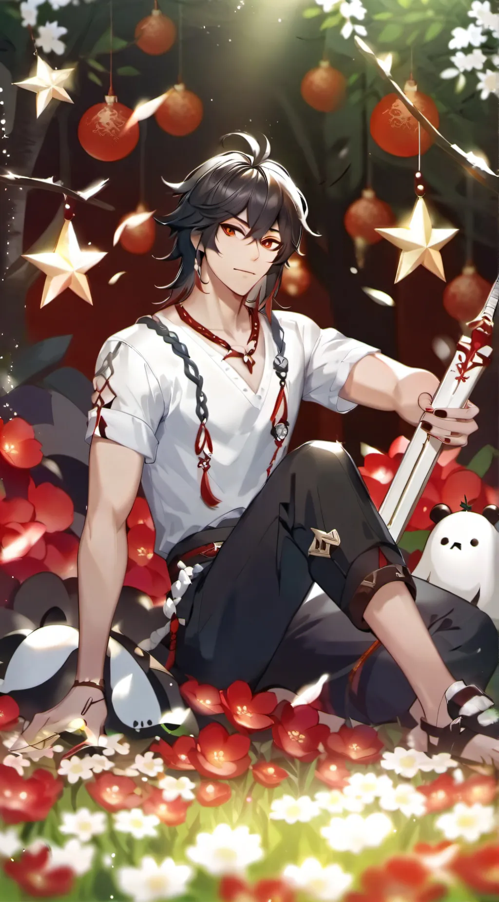 ai character: school test background