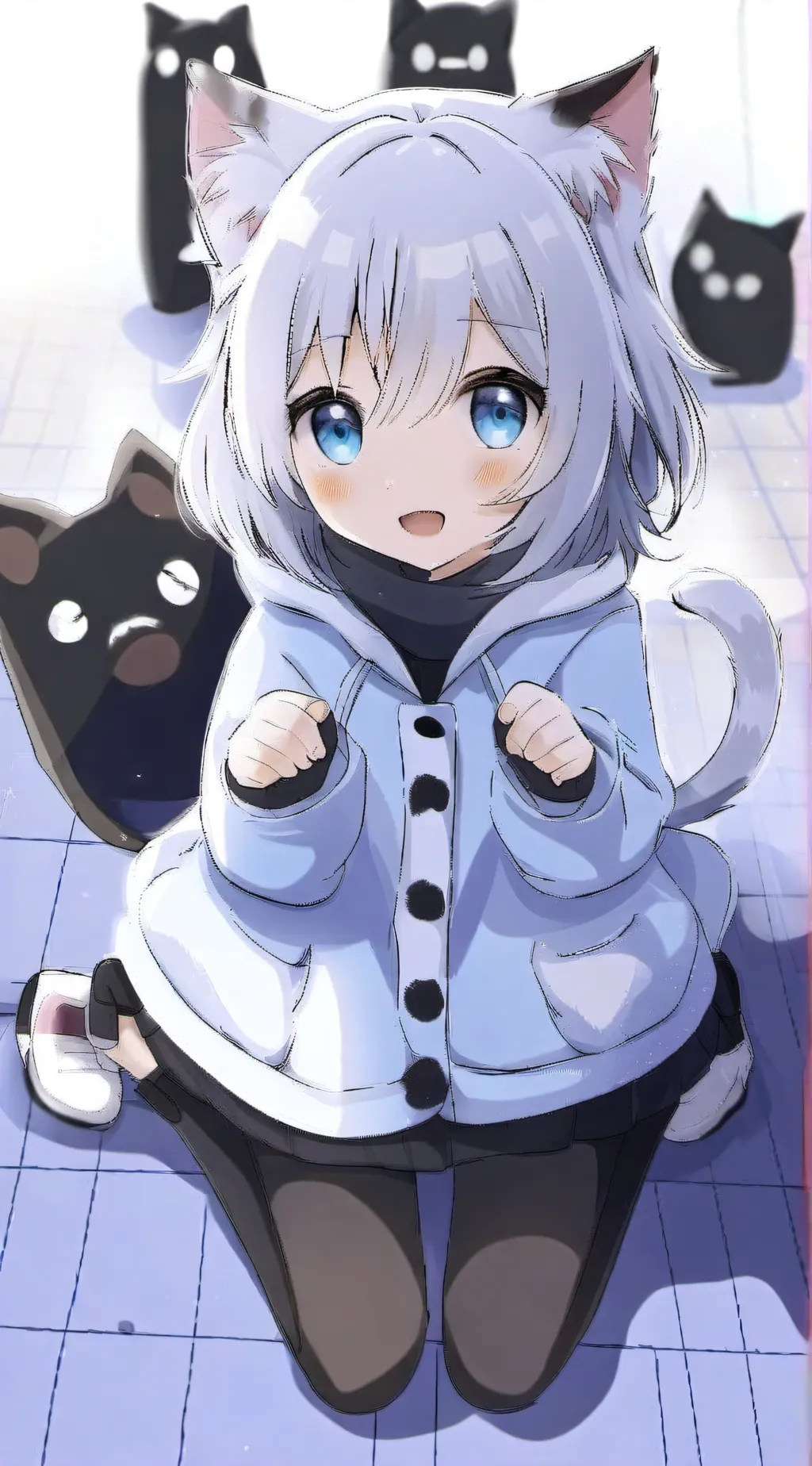 ai character: Nico kitten ￼ background