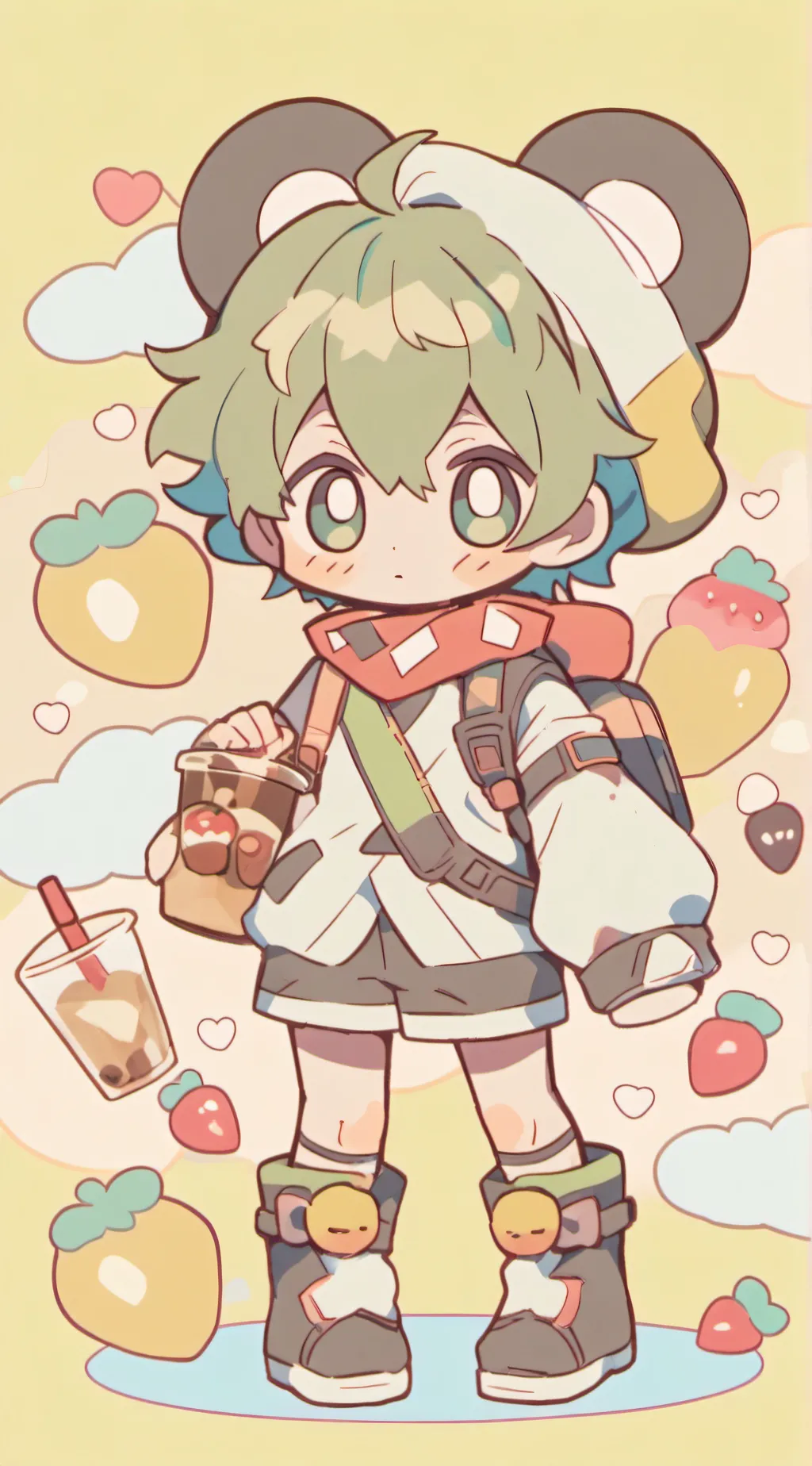 ai character: deku  background