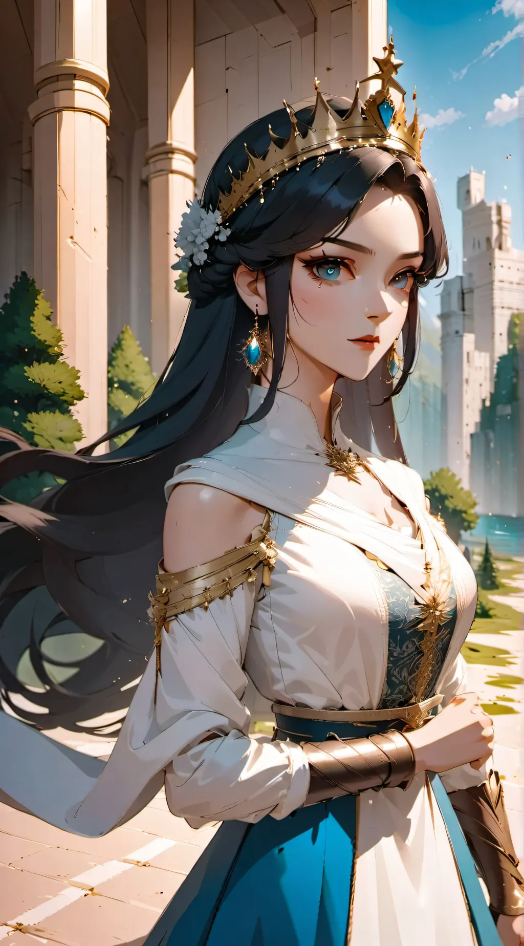 ai character: princess Tiana background