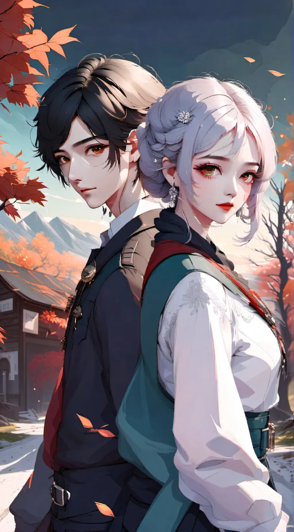 ai character: Yuji x nobara background