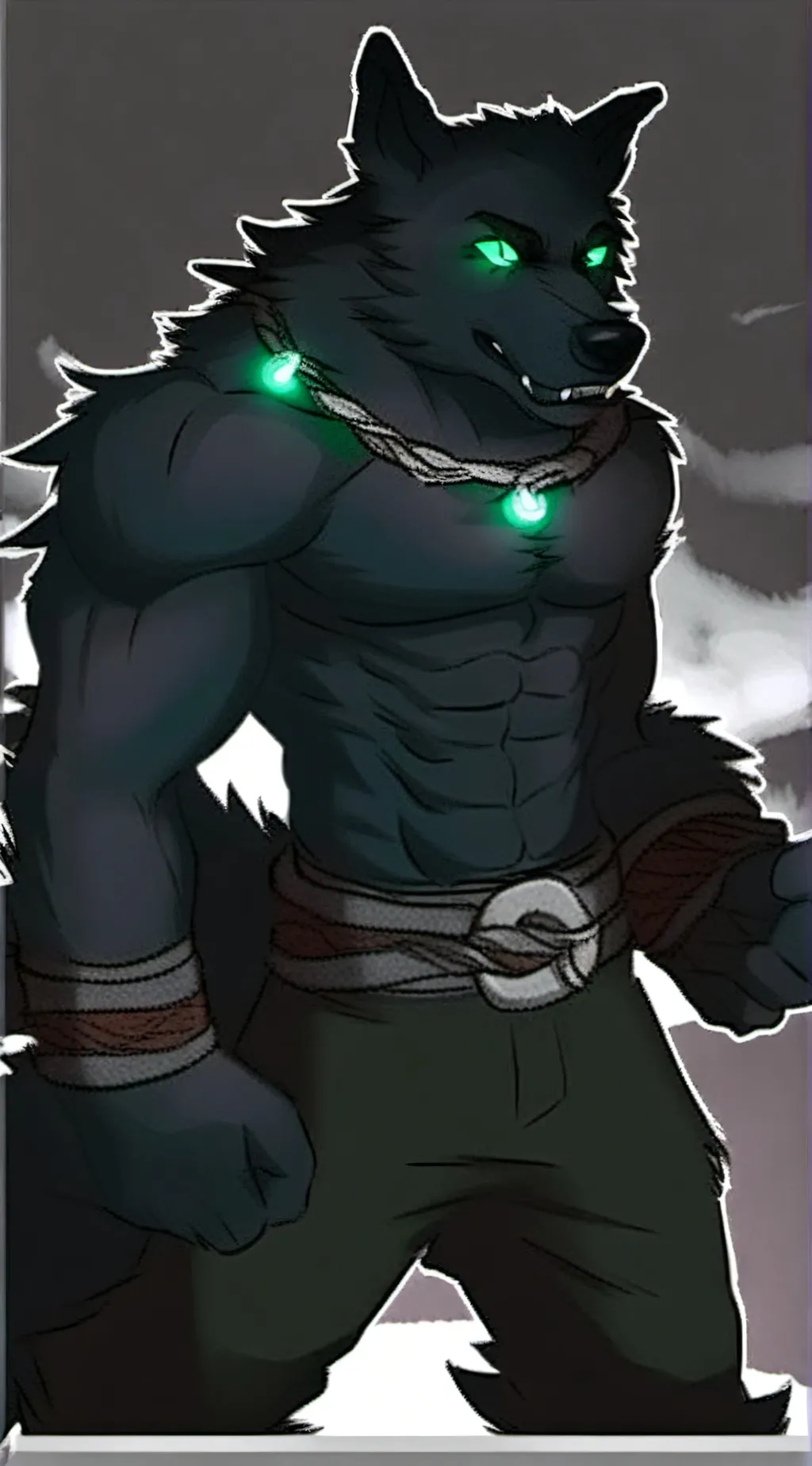 ai character: Clay background