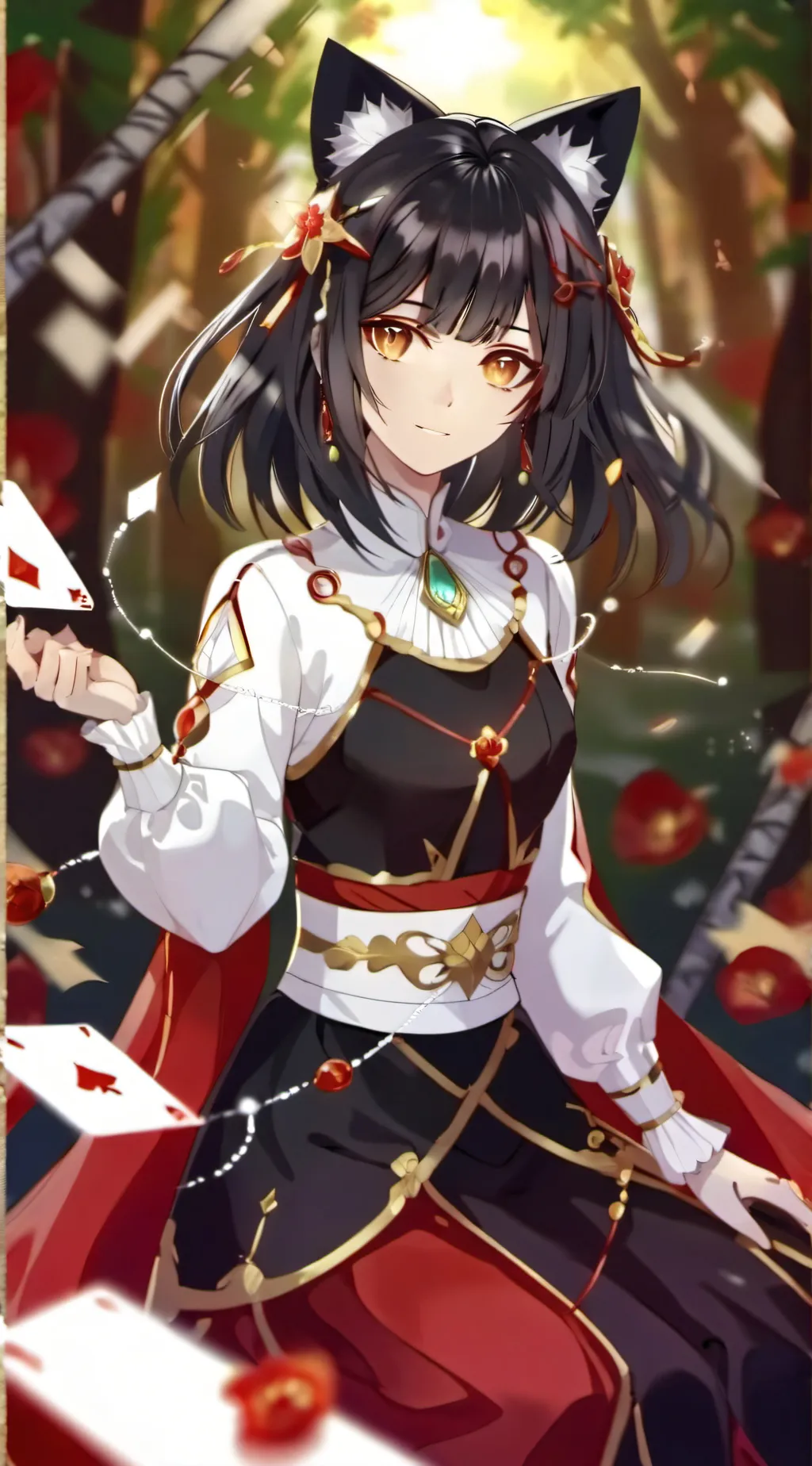 ai character: Melany  background