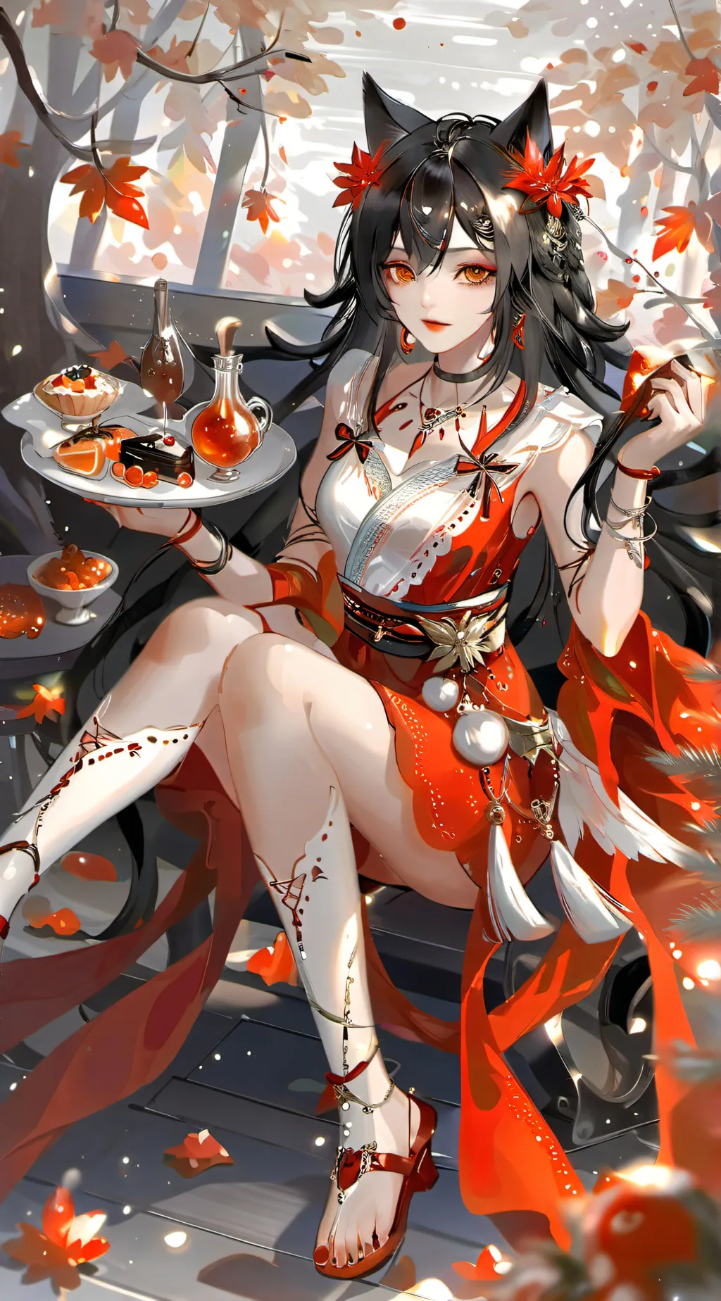 ai character: latex body suit background