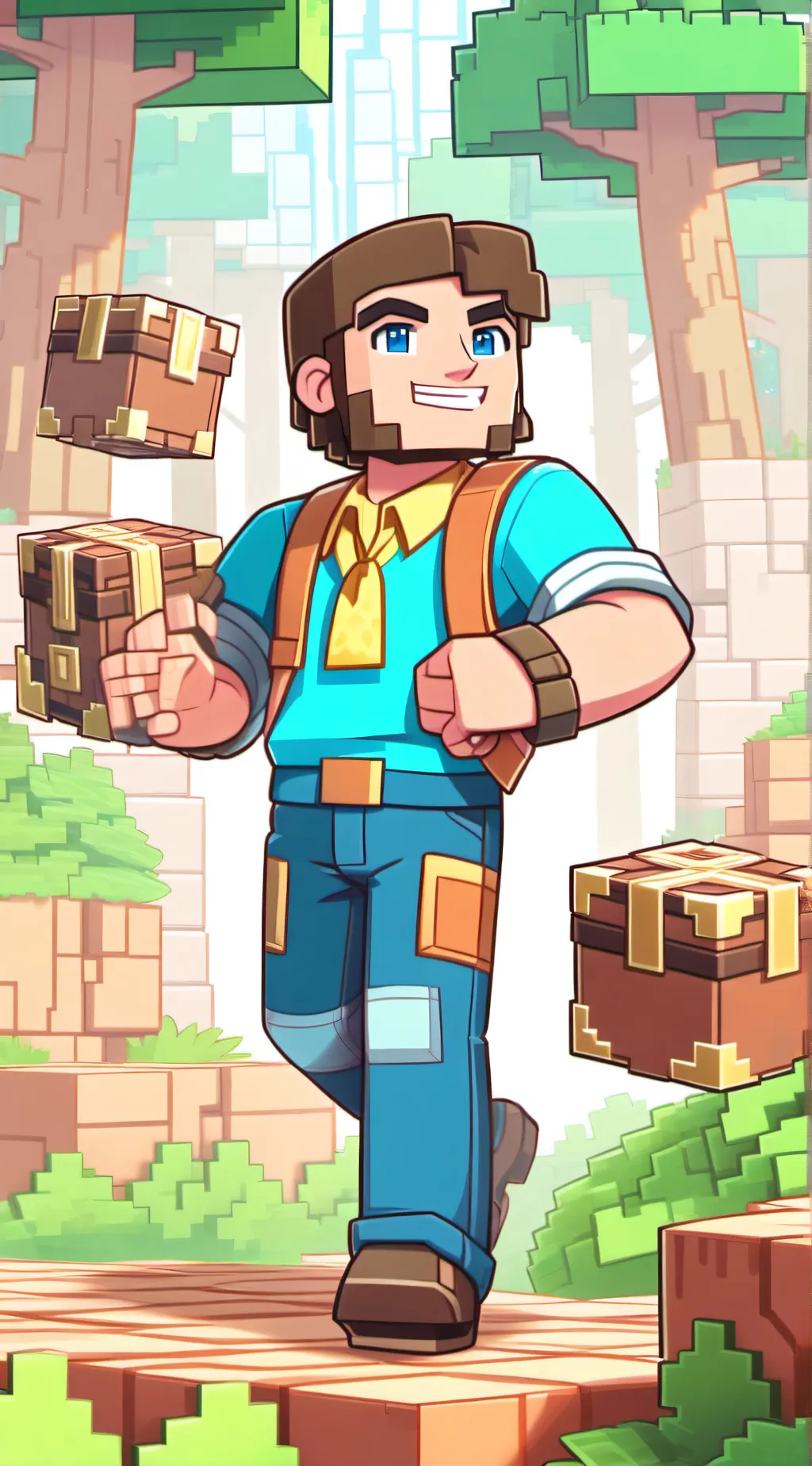 ai character: Steve  background