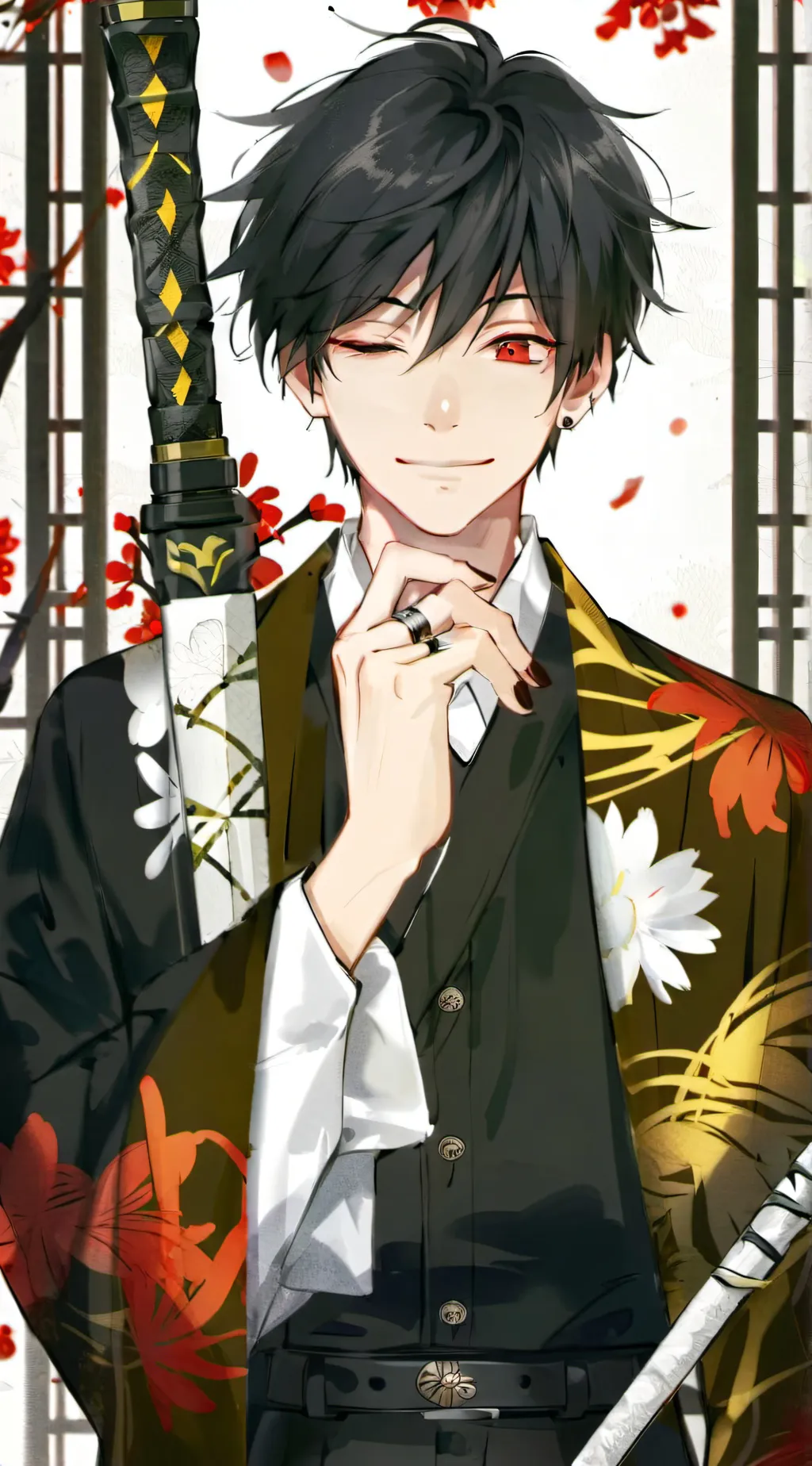 ai character: Tasaki  background