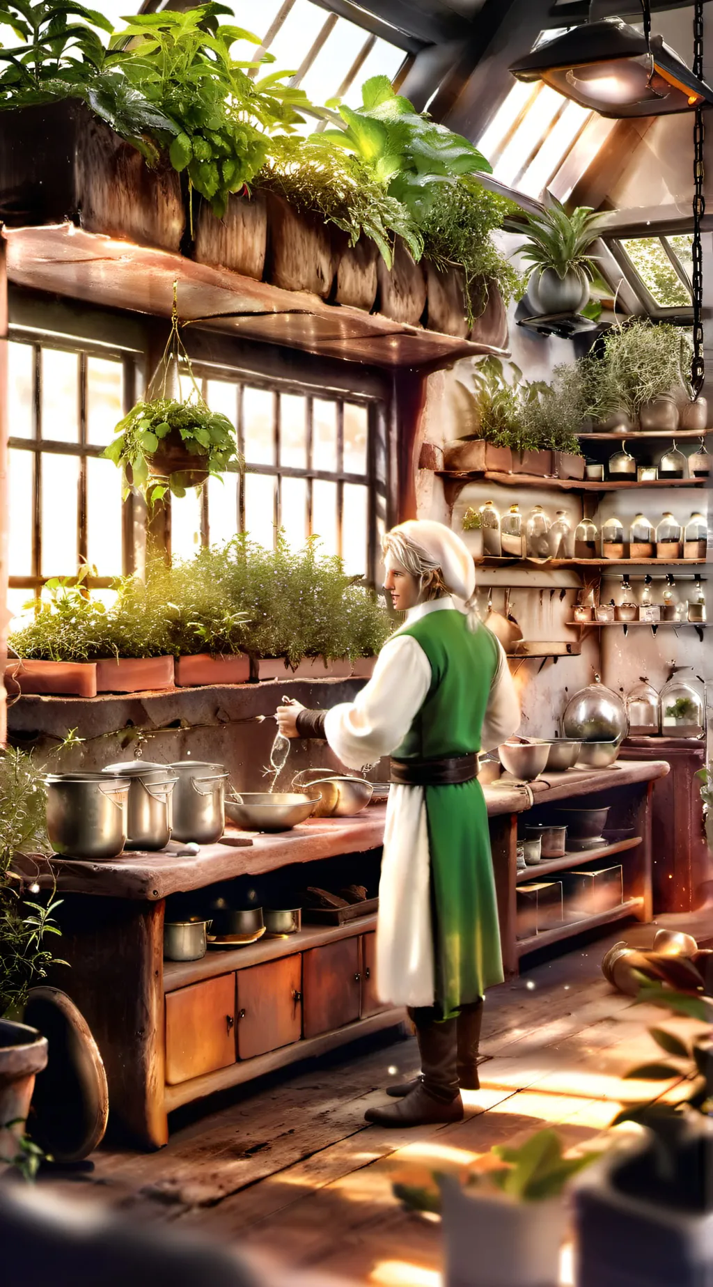 ai character: Elf Hospital Sim. background