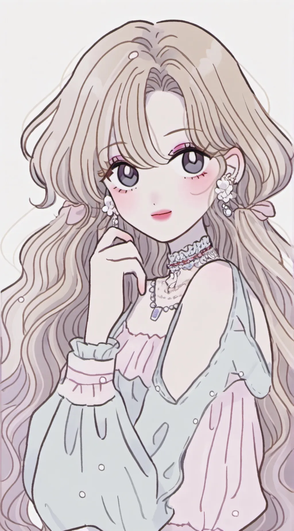 ai character: Ms chalice  background