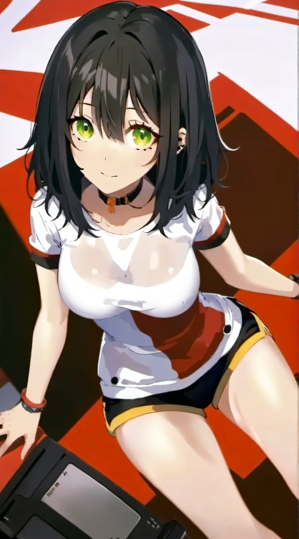 ai character: crisy background