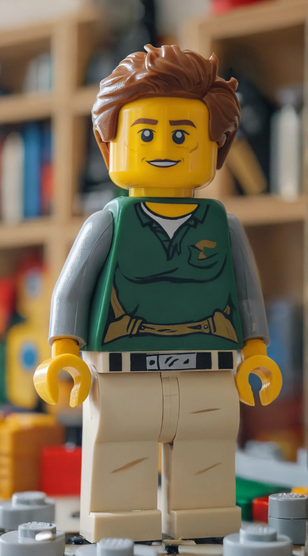 ai character: lego man background