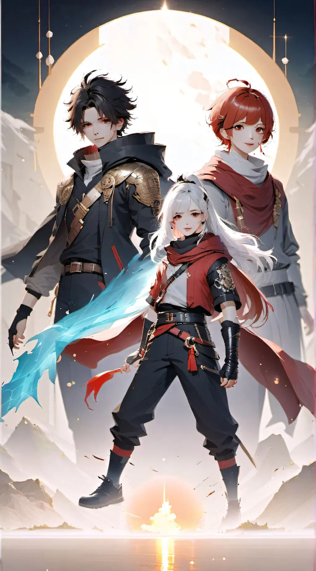 ai character: Titan Trio Part 2  background