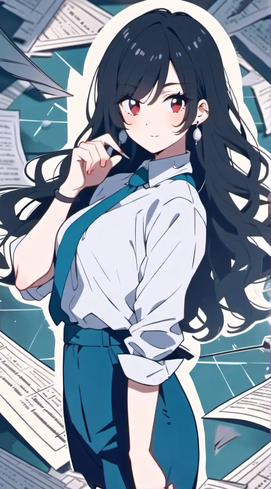 ai character: miss circle  background