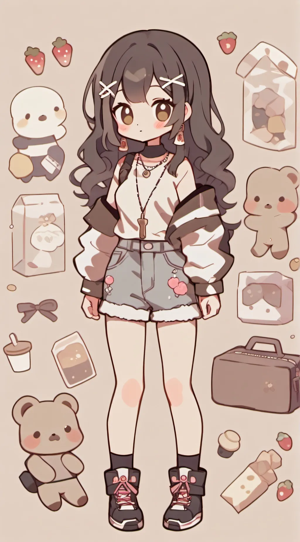 ai character: Aurora background