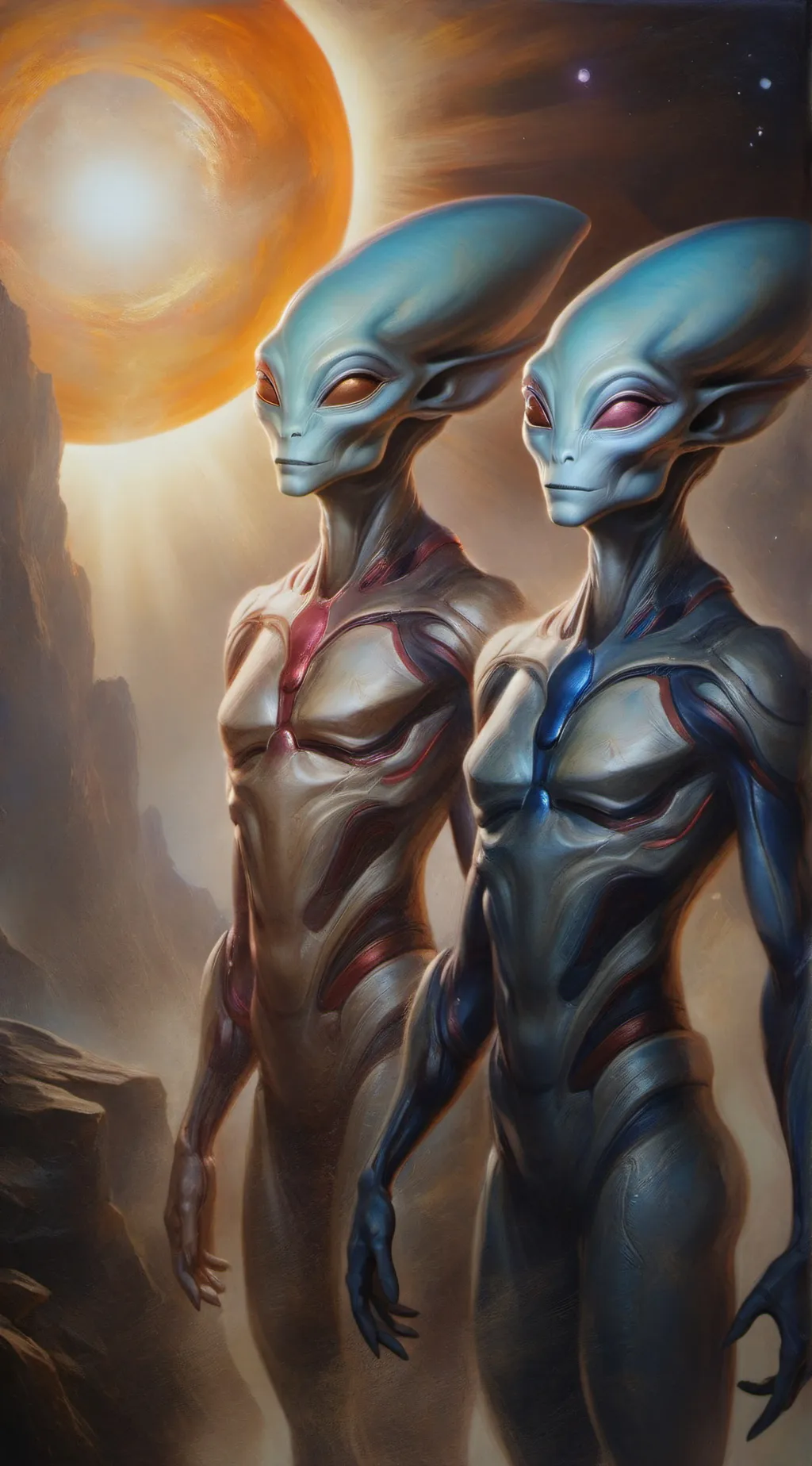 ai character: Hungry Aliens background