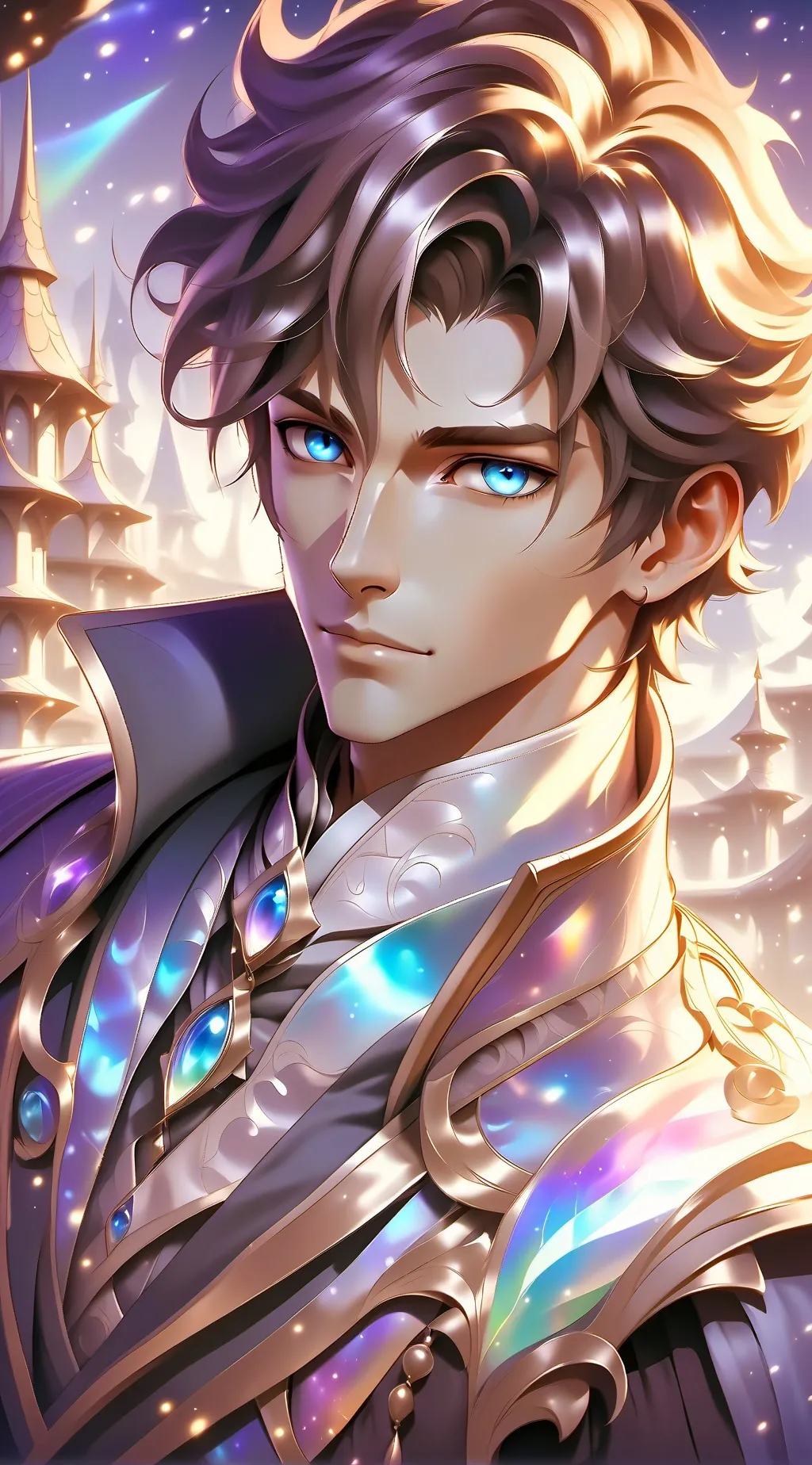 ai character: 🩵💙Roman💙🩵 background