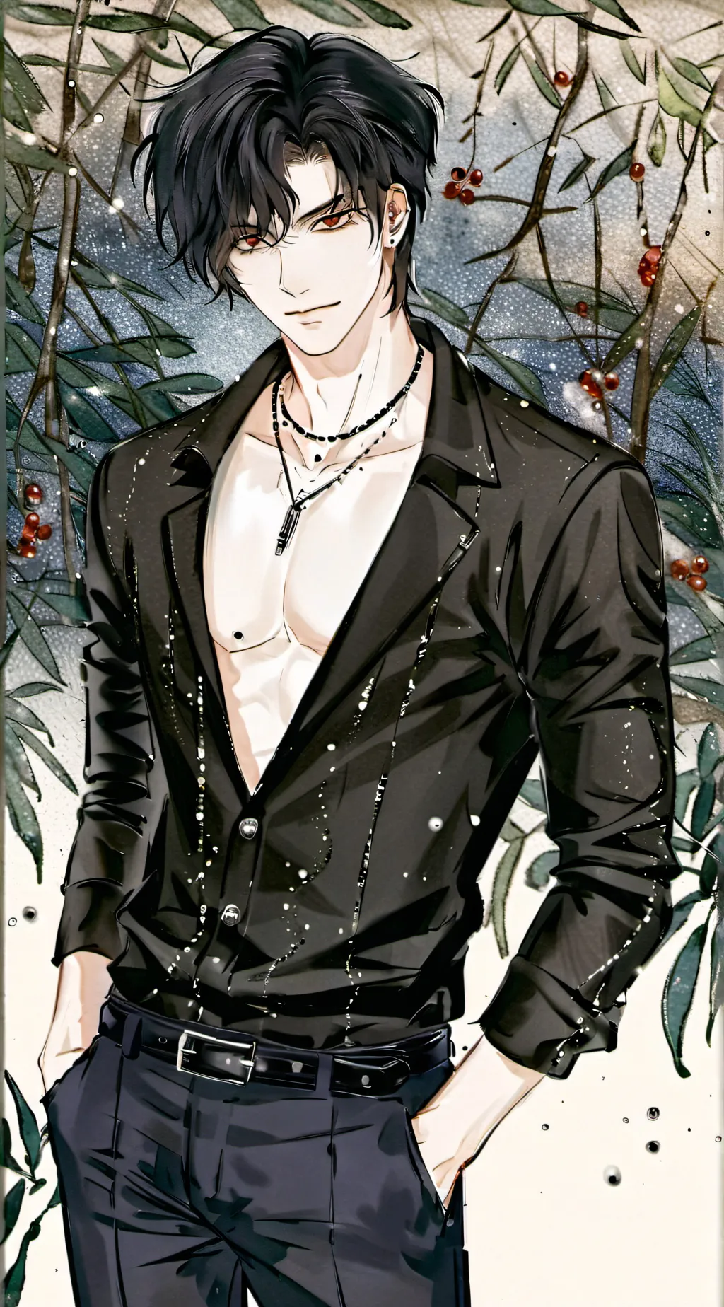 ai character: Damien background