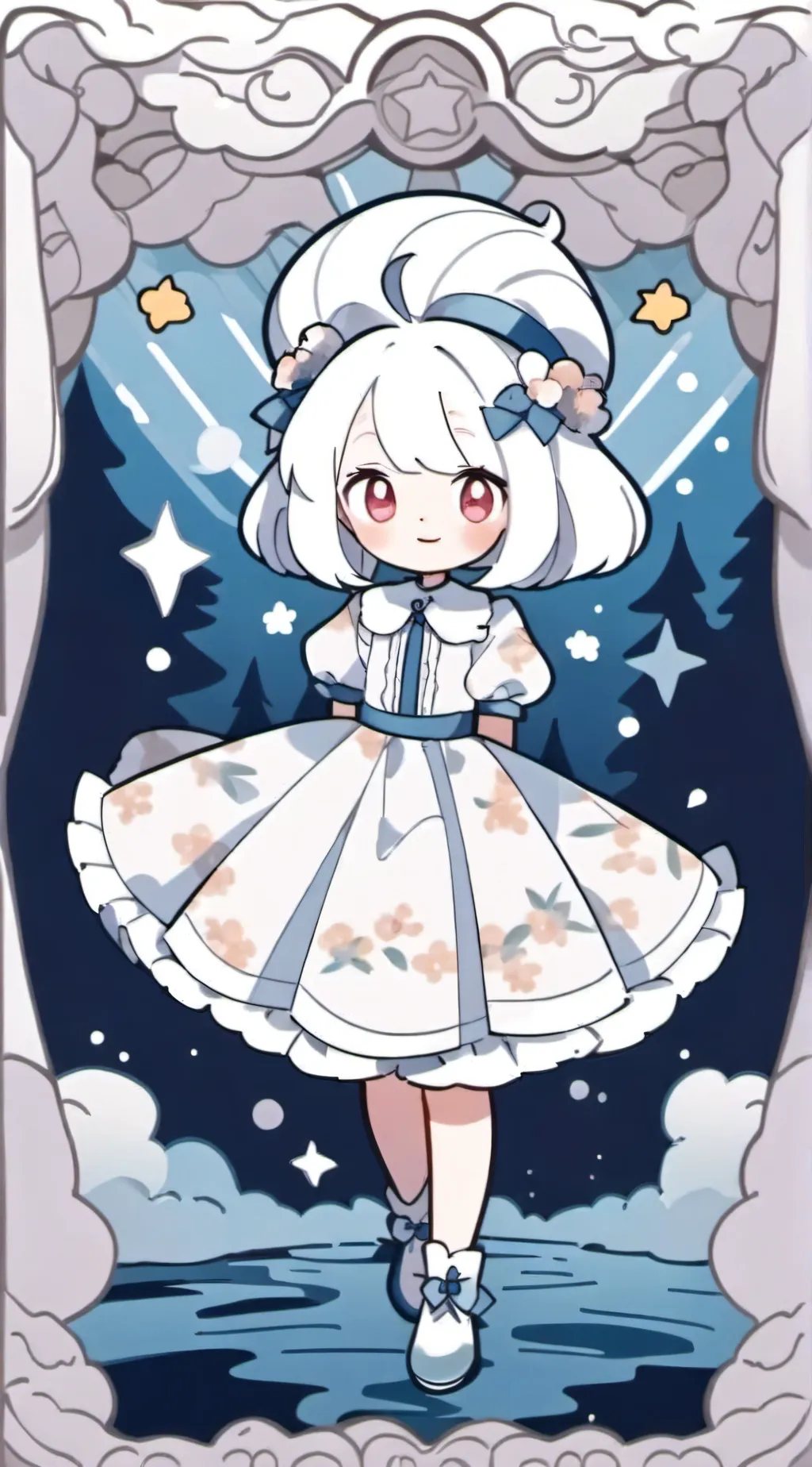 ai character: Cinnamon roll background