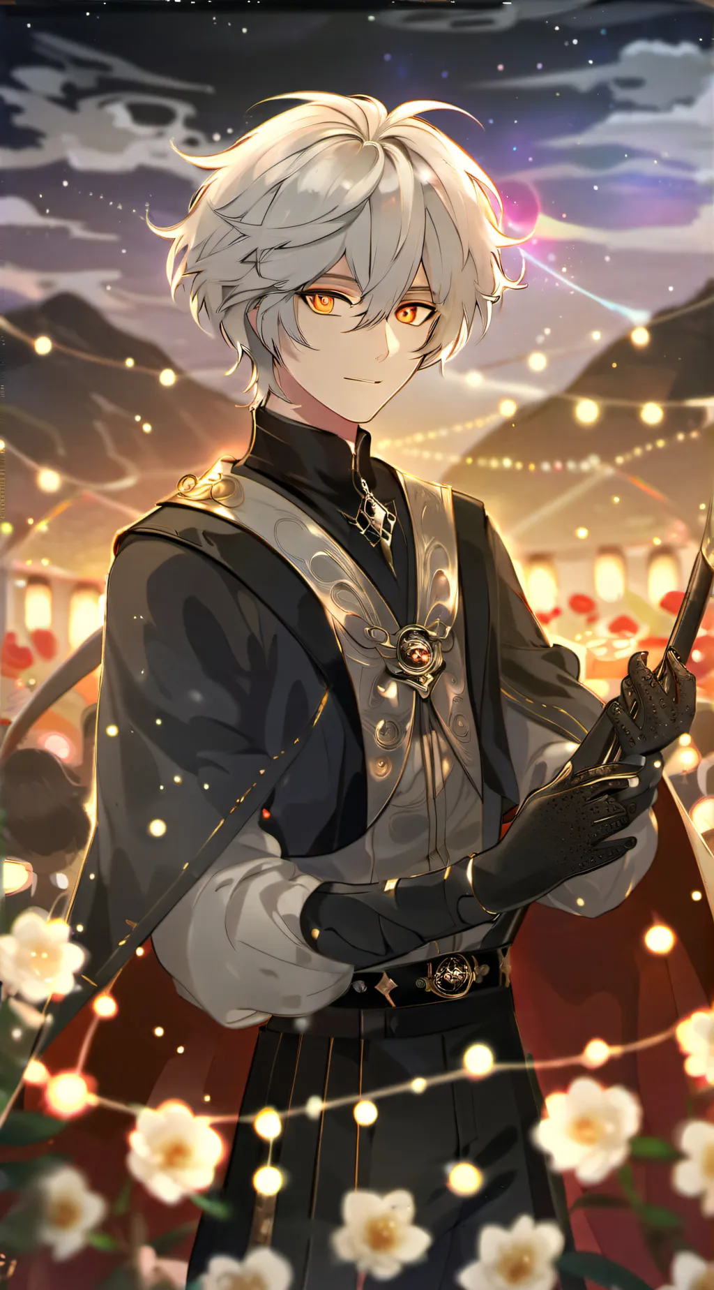 ai character: Song finish background