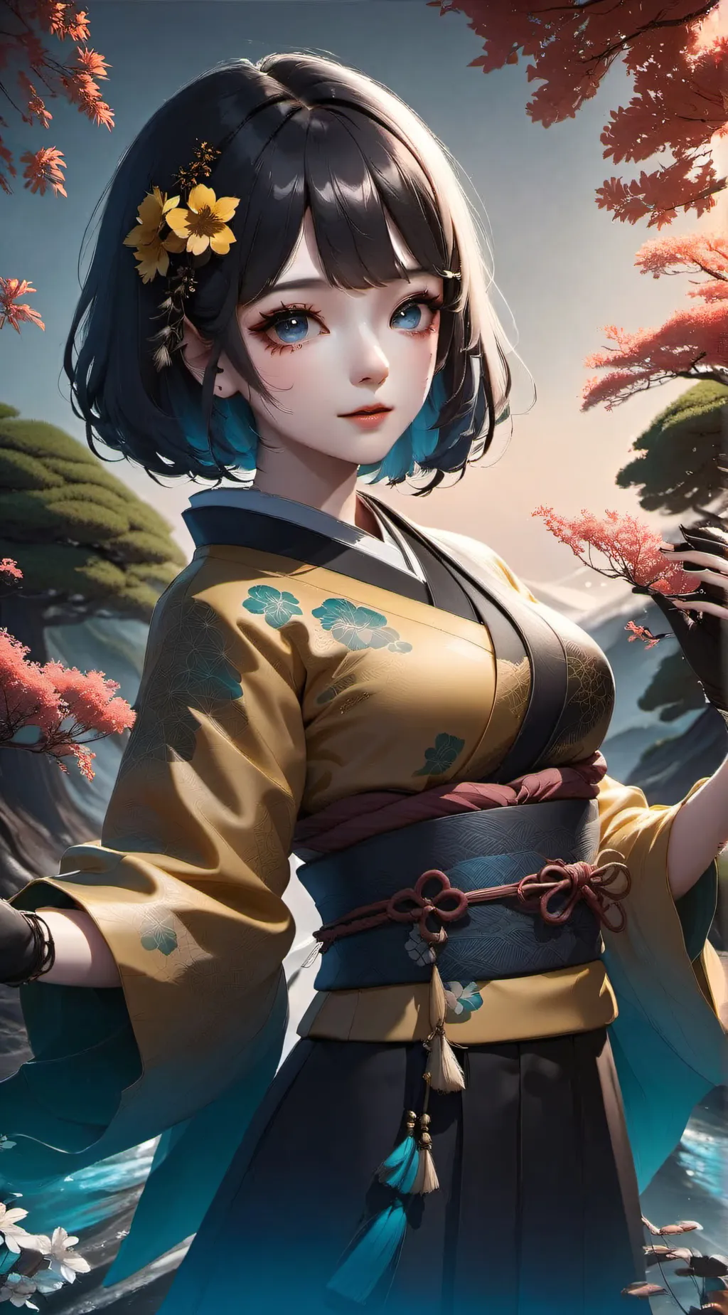 ai character: Kyn🎋+°DS°+🎋 background