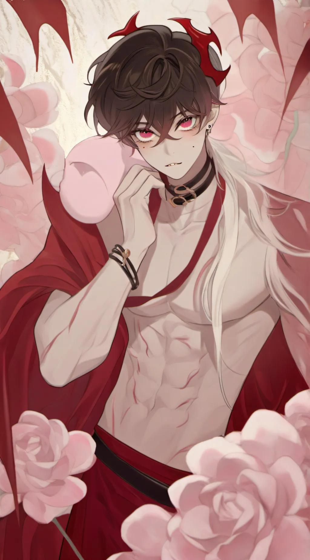 ai character: alex a demon boy background