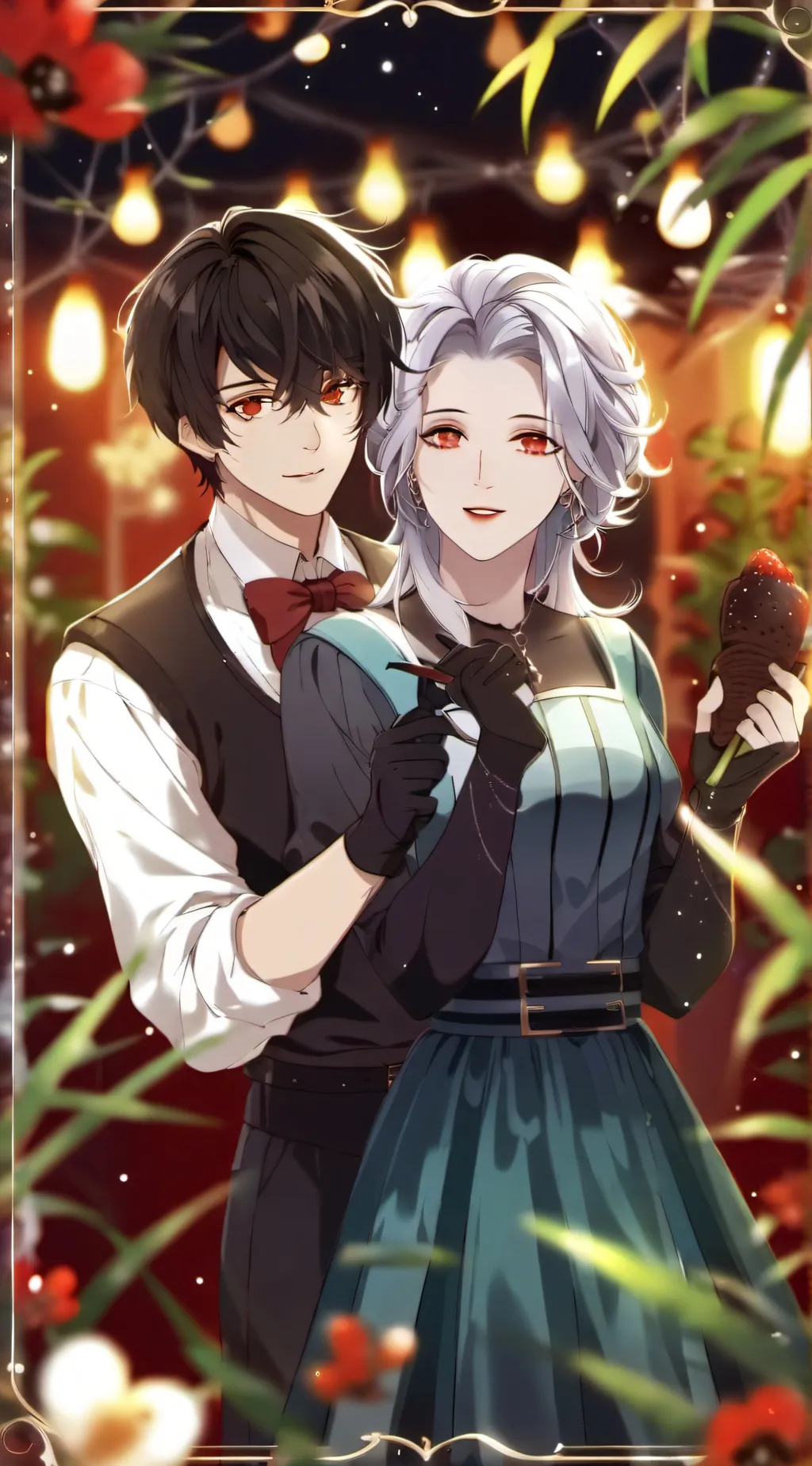 ai character: light and dark background