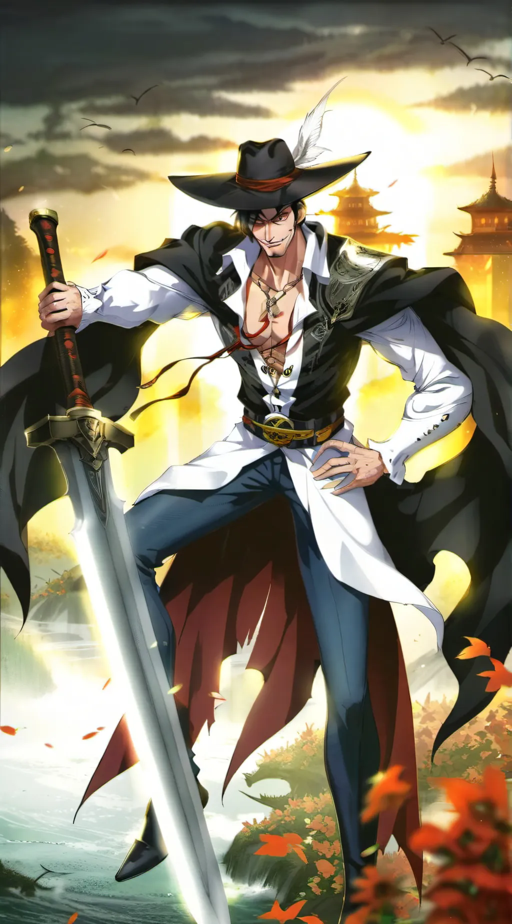 ai character: Dracule Mihawk background