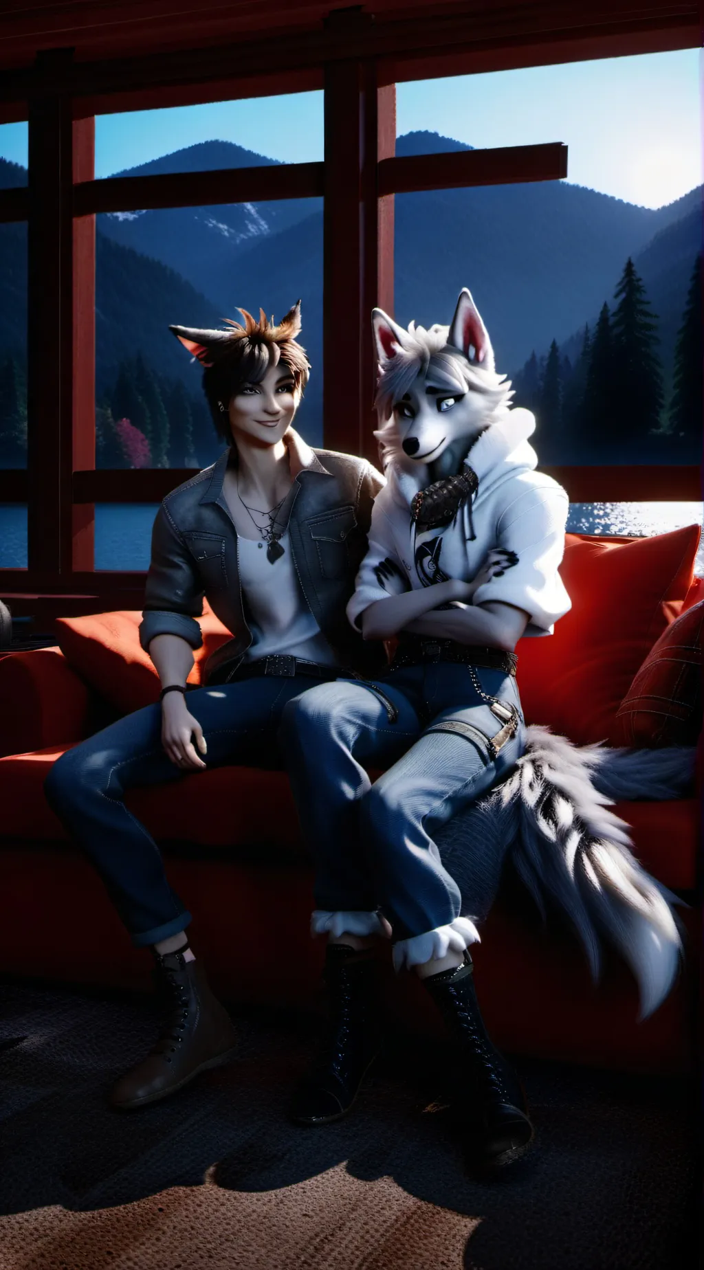 ai character: Yuki and Kory  background