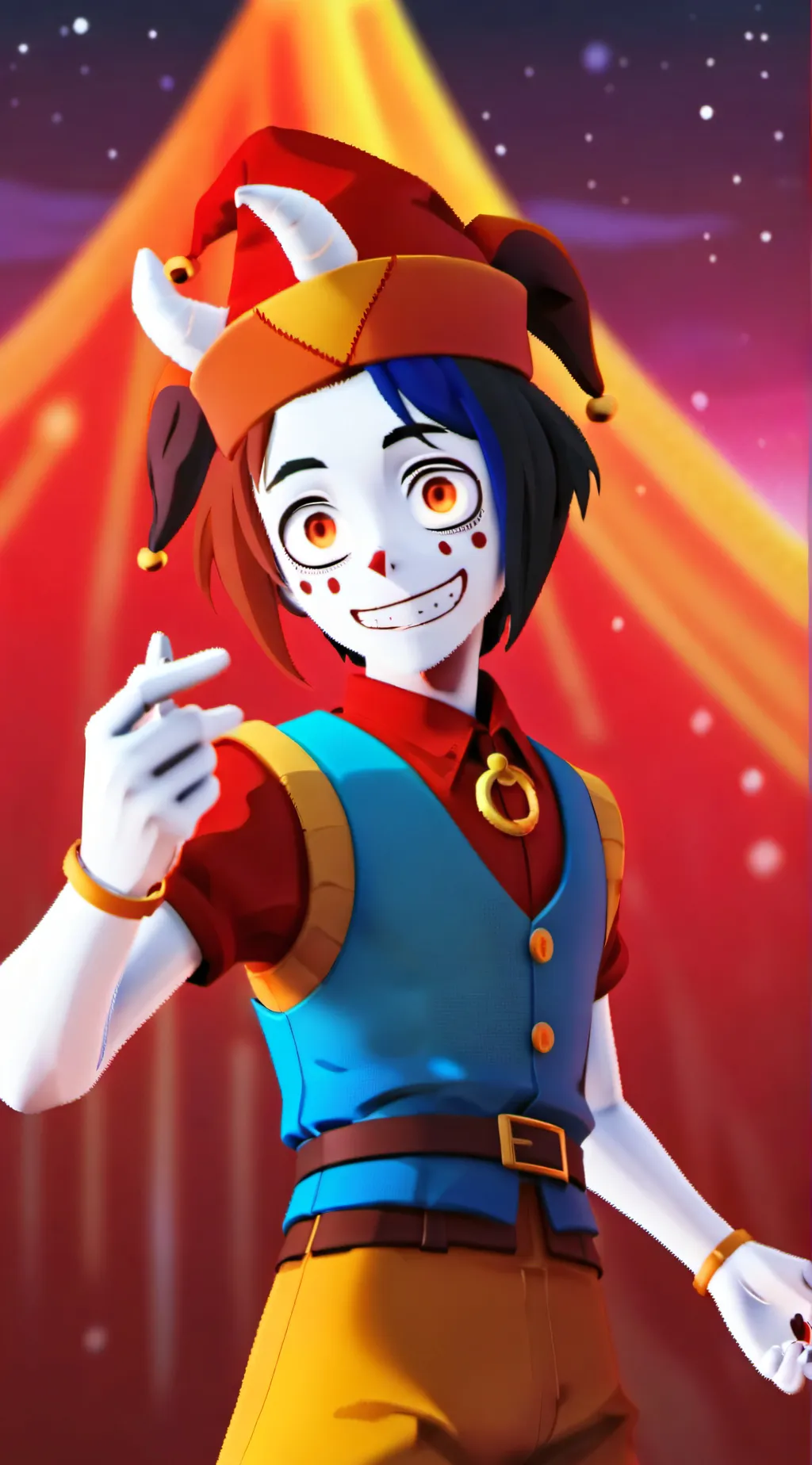 ai character: digital circus  background