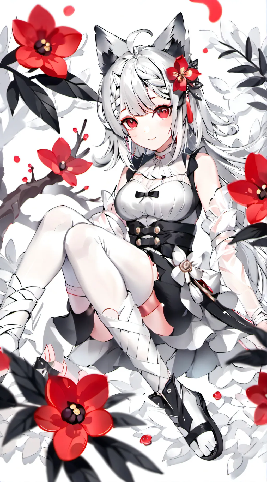 ai character: Dogday Schwester  background