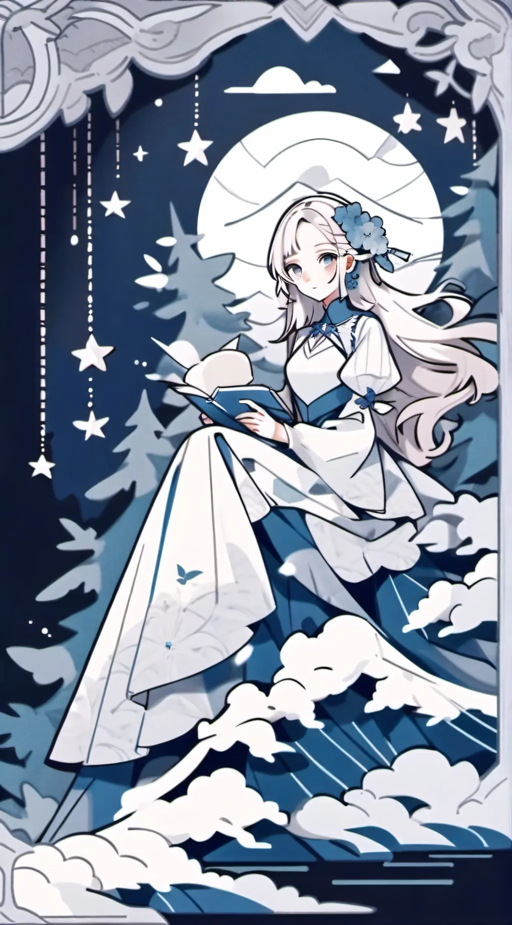 ai character: Luna background