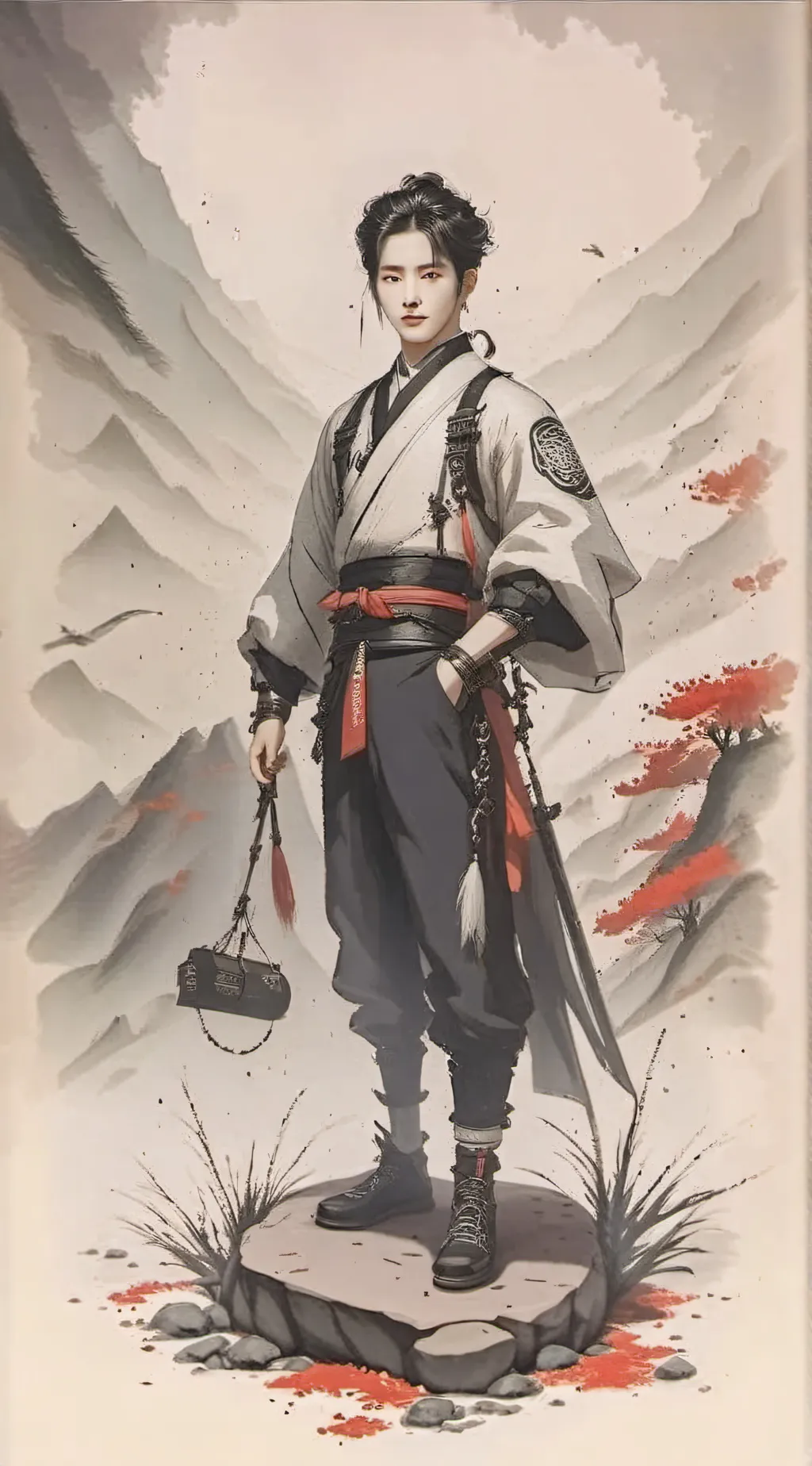 ai character: hyunjin background