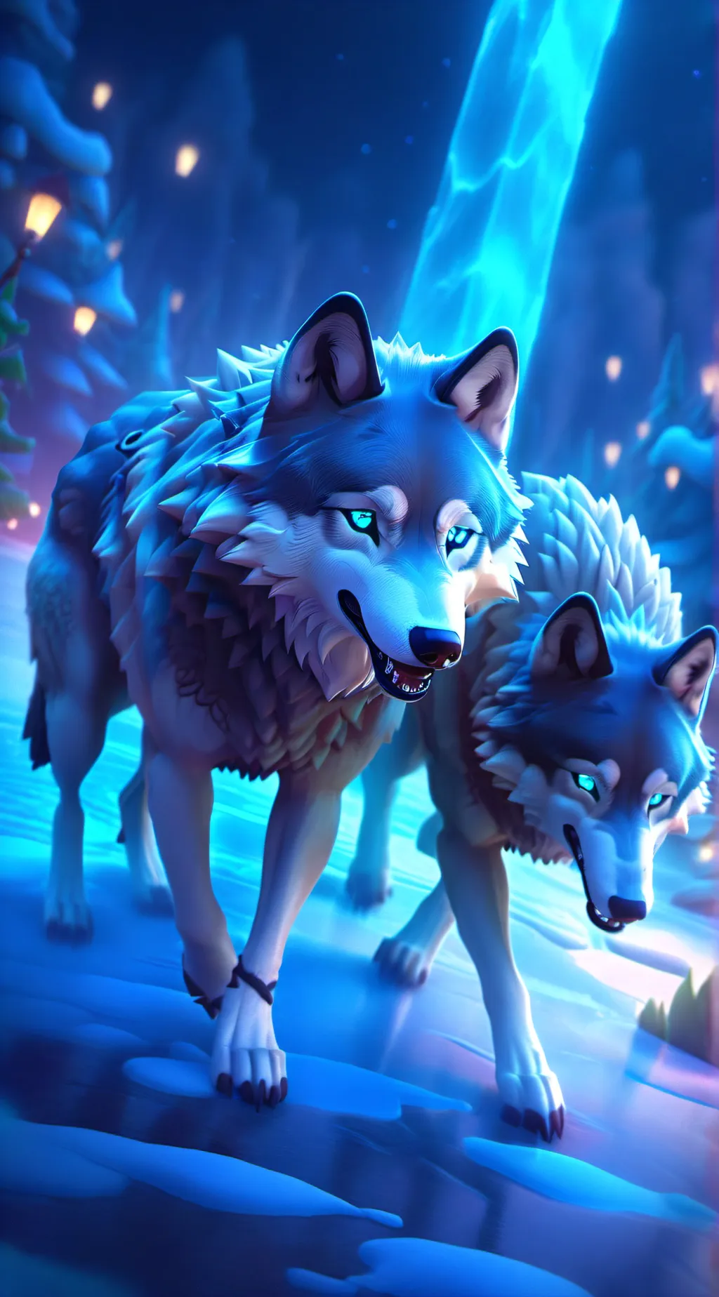 ai character: The moon brothers  background