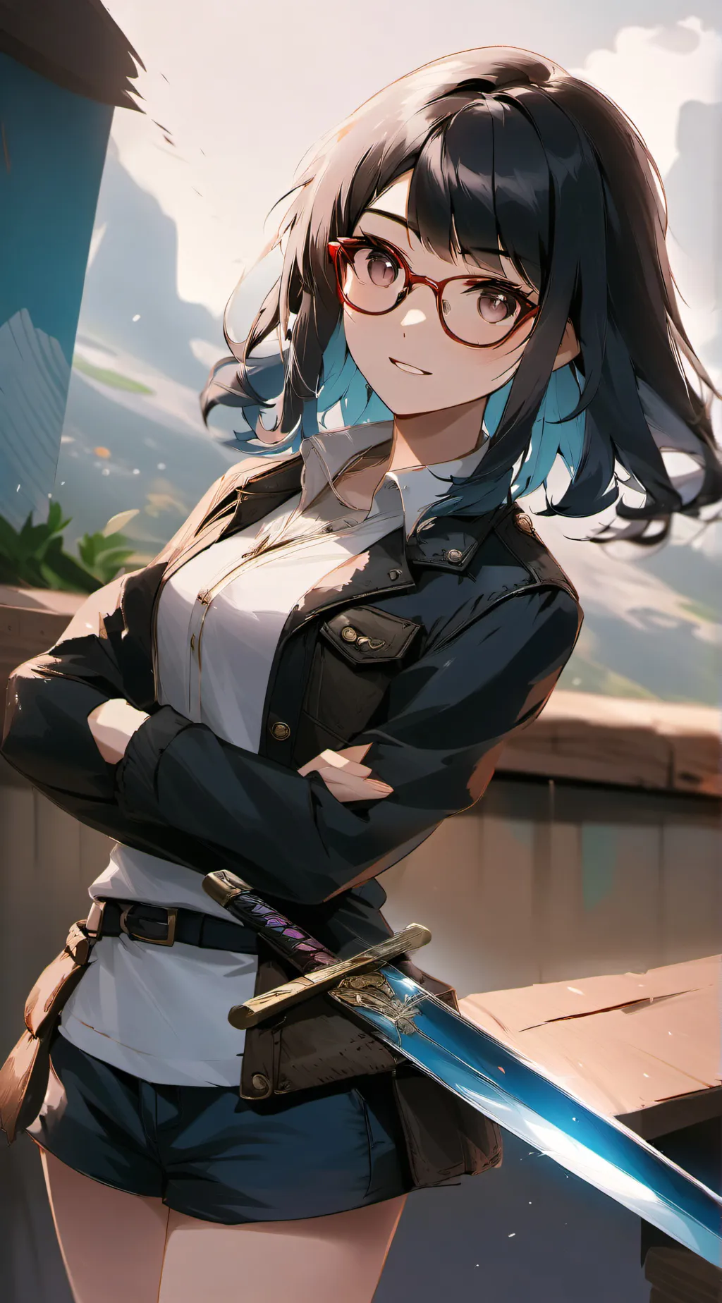 ai character: lunastarfall background