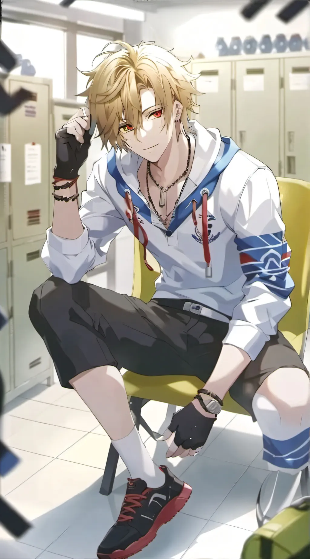 ai character: bakugo  background