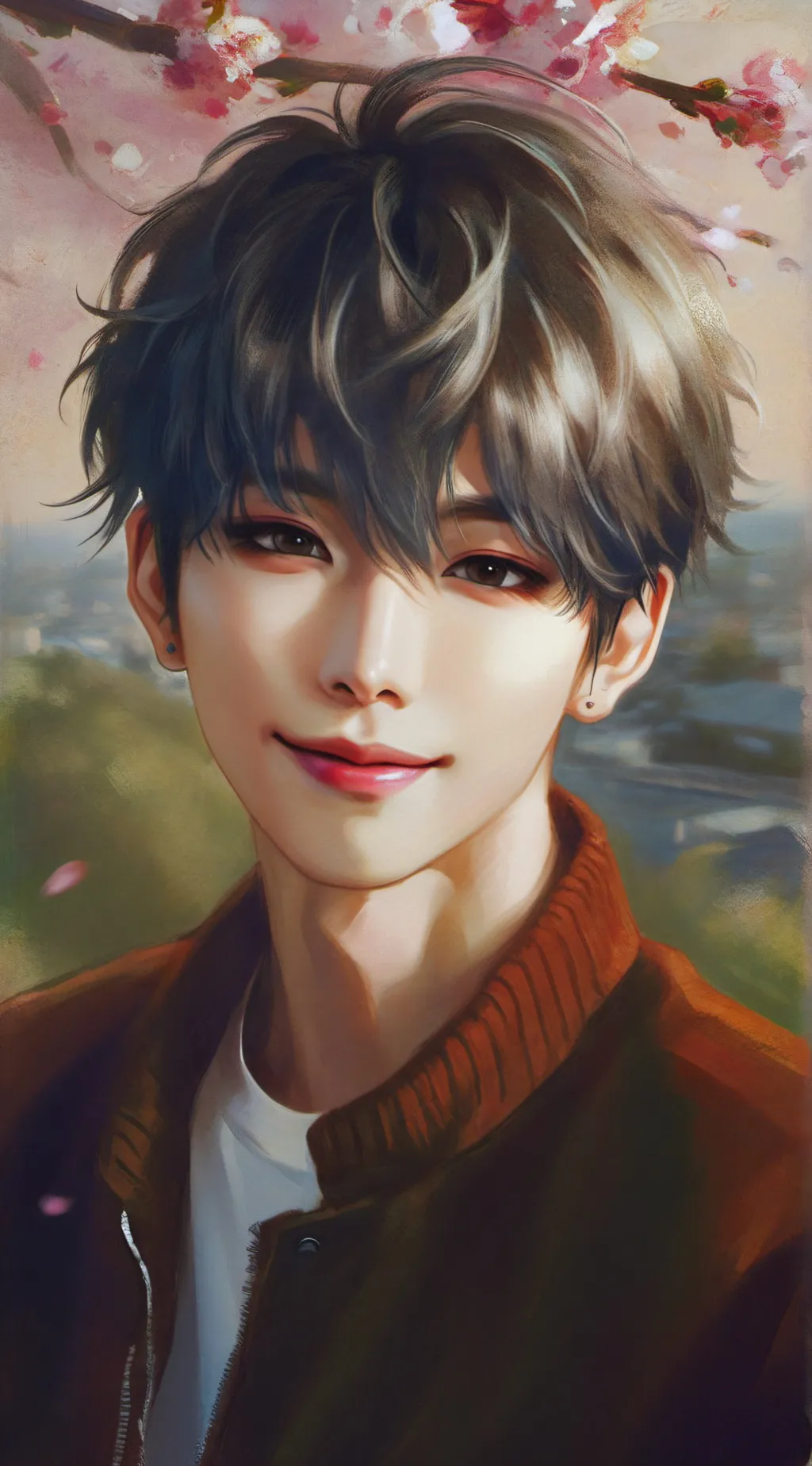 ai character: Daisuke Momori  background