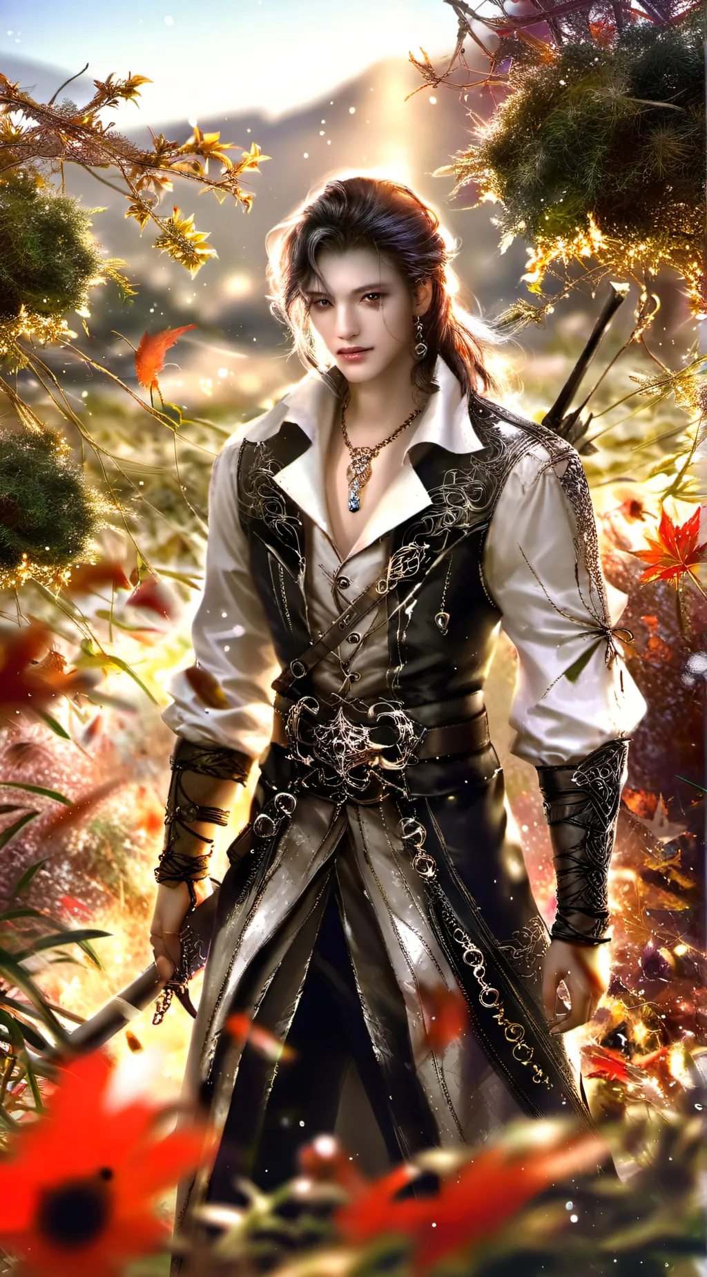 ai character: Felix.  background