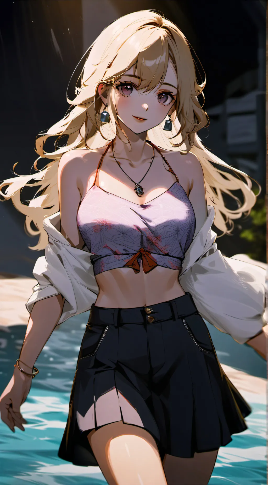 ai character: Fleur💜 background