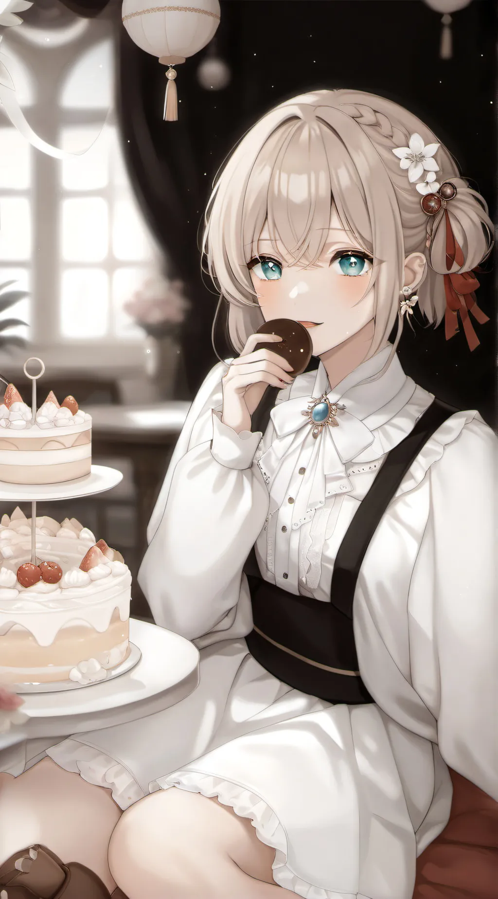 ai character: Saki  background