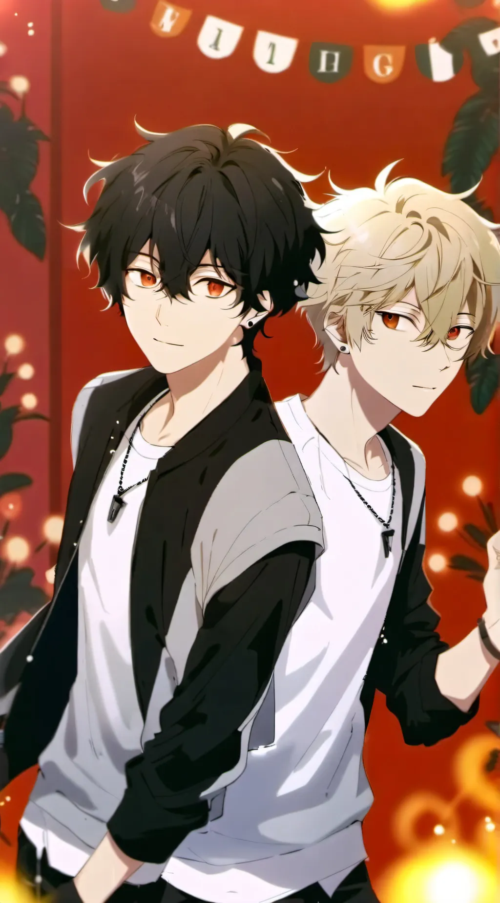 ai character: Luke and Charles  background