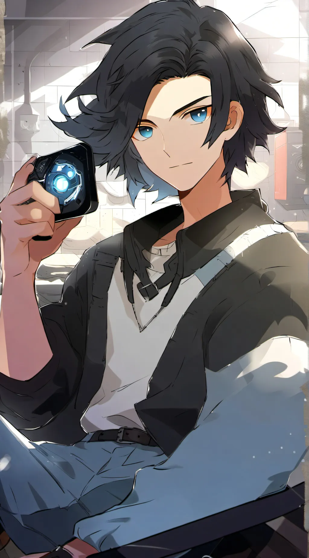 ai character: Levi  background