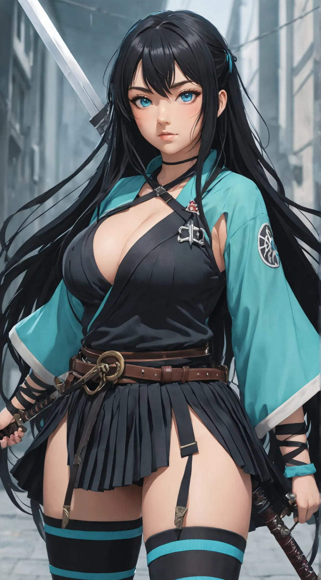 ai character: muichiro(female au background