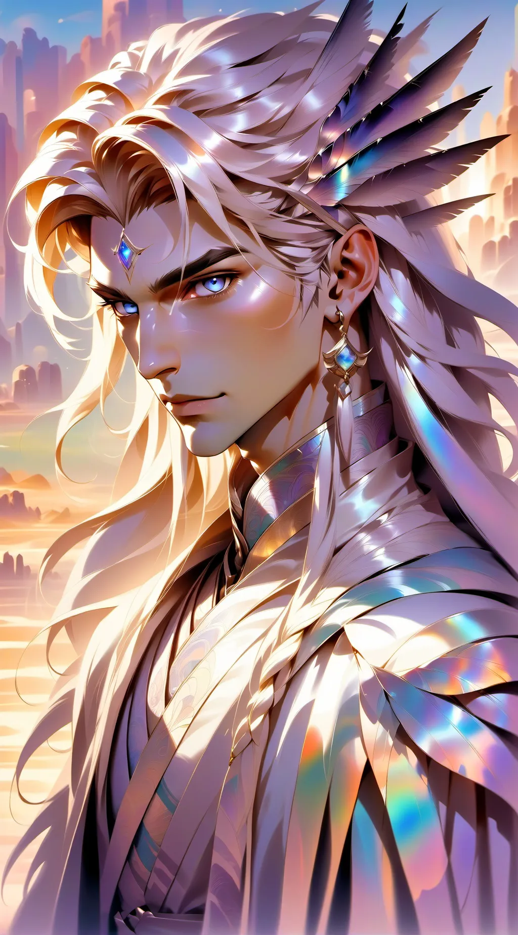 ai character: bettle juice background