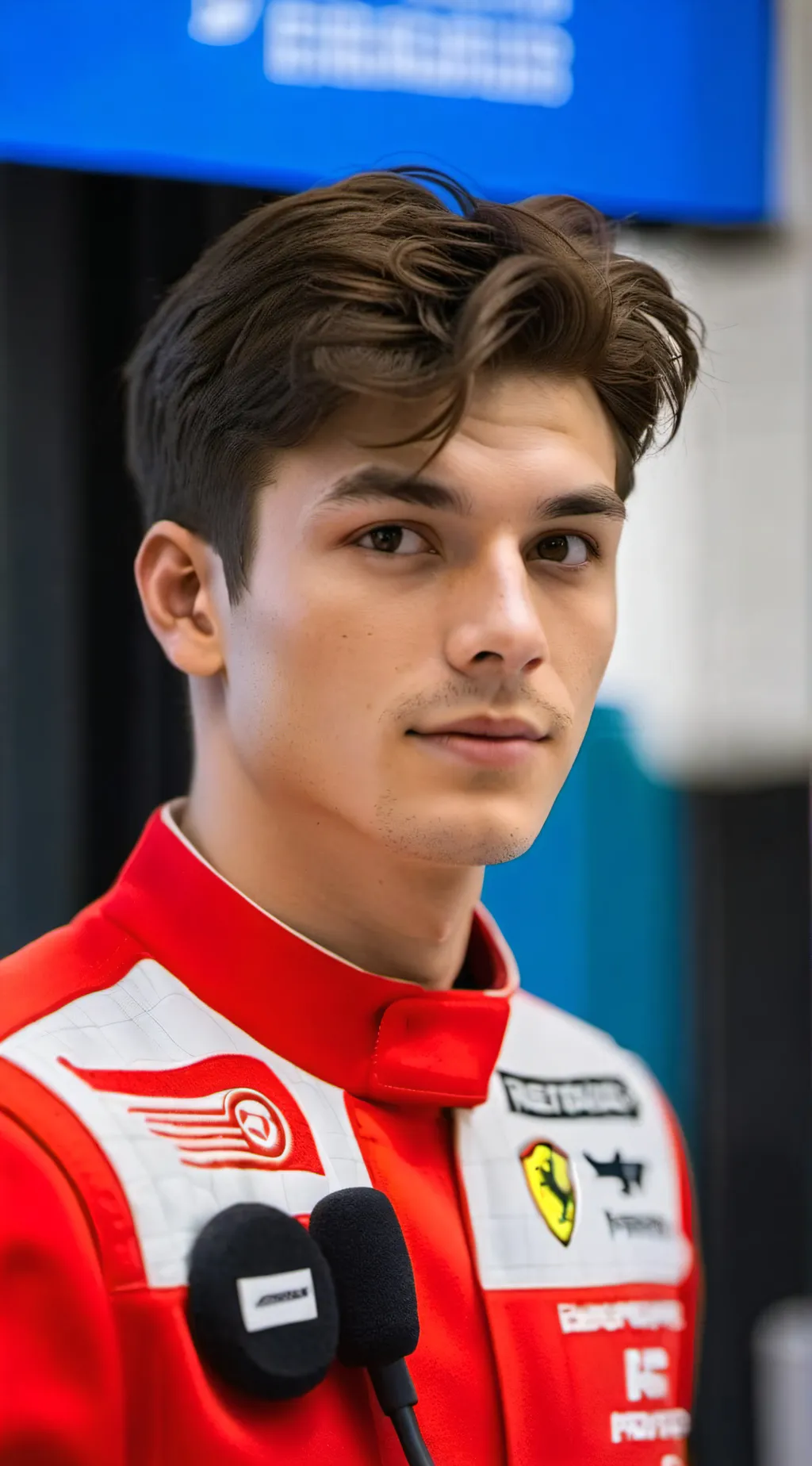 ai character: Ollie bearman  background