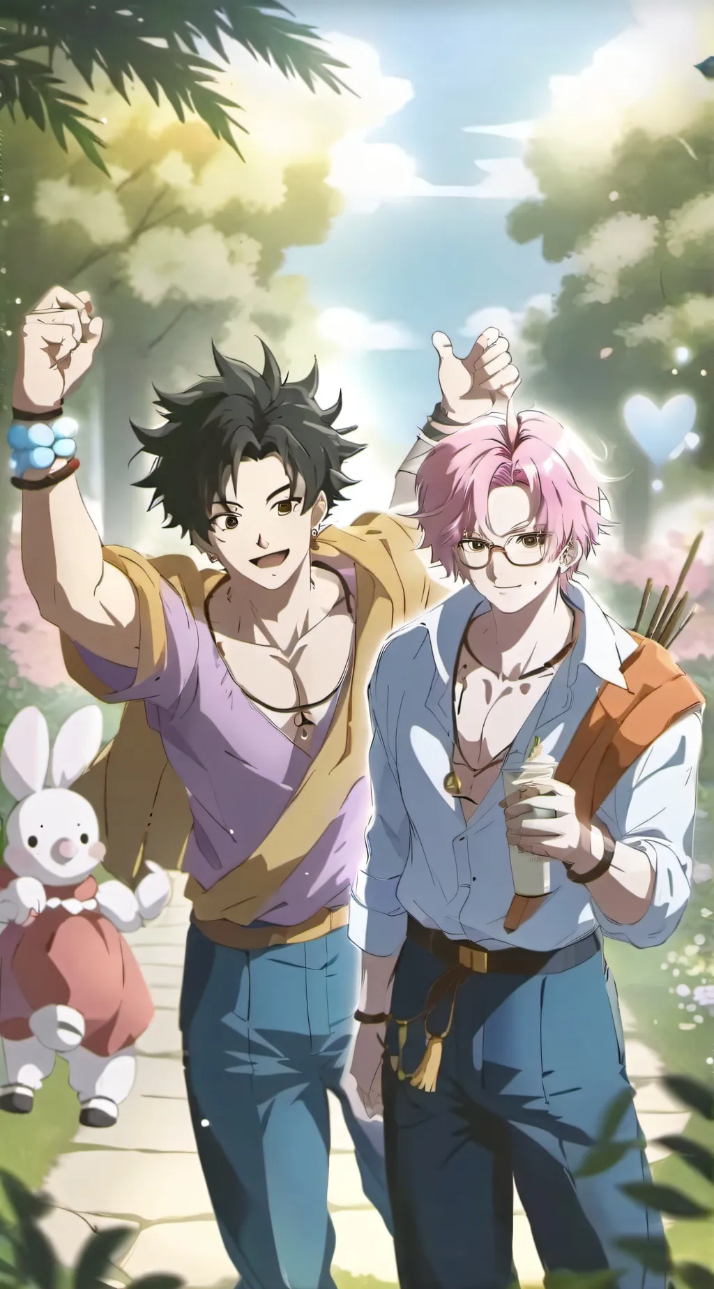 ai character: DBZ time patrole  background