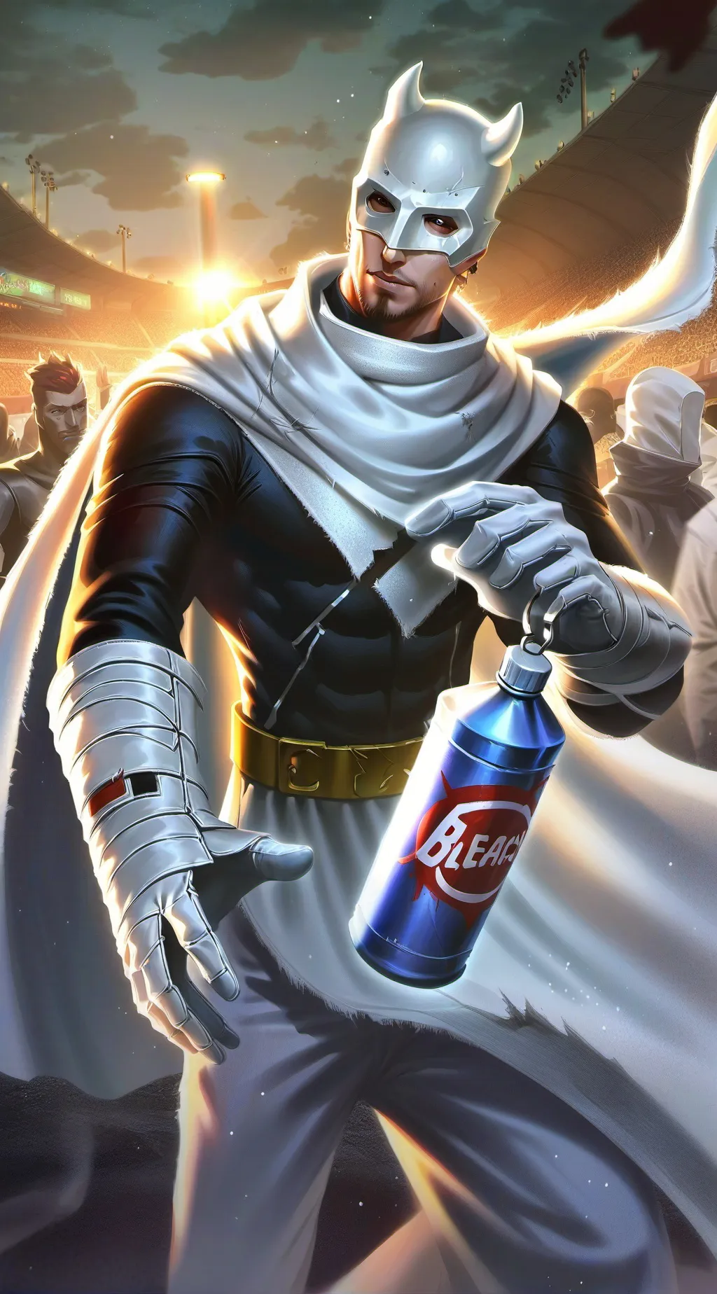 ai character: bleach man background