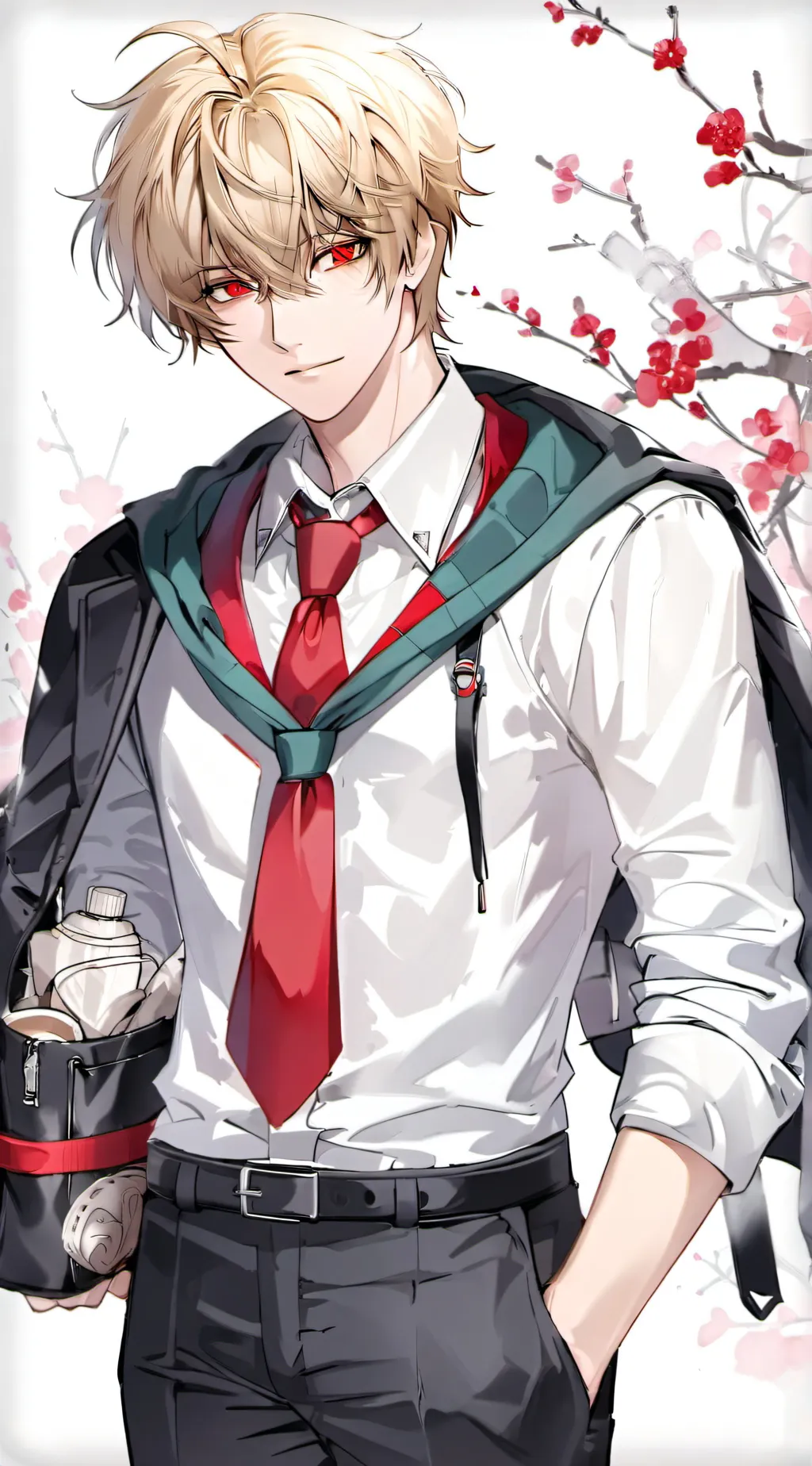 ai character: Katsuki Bakugo  background