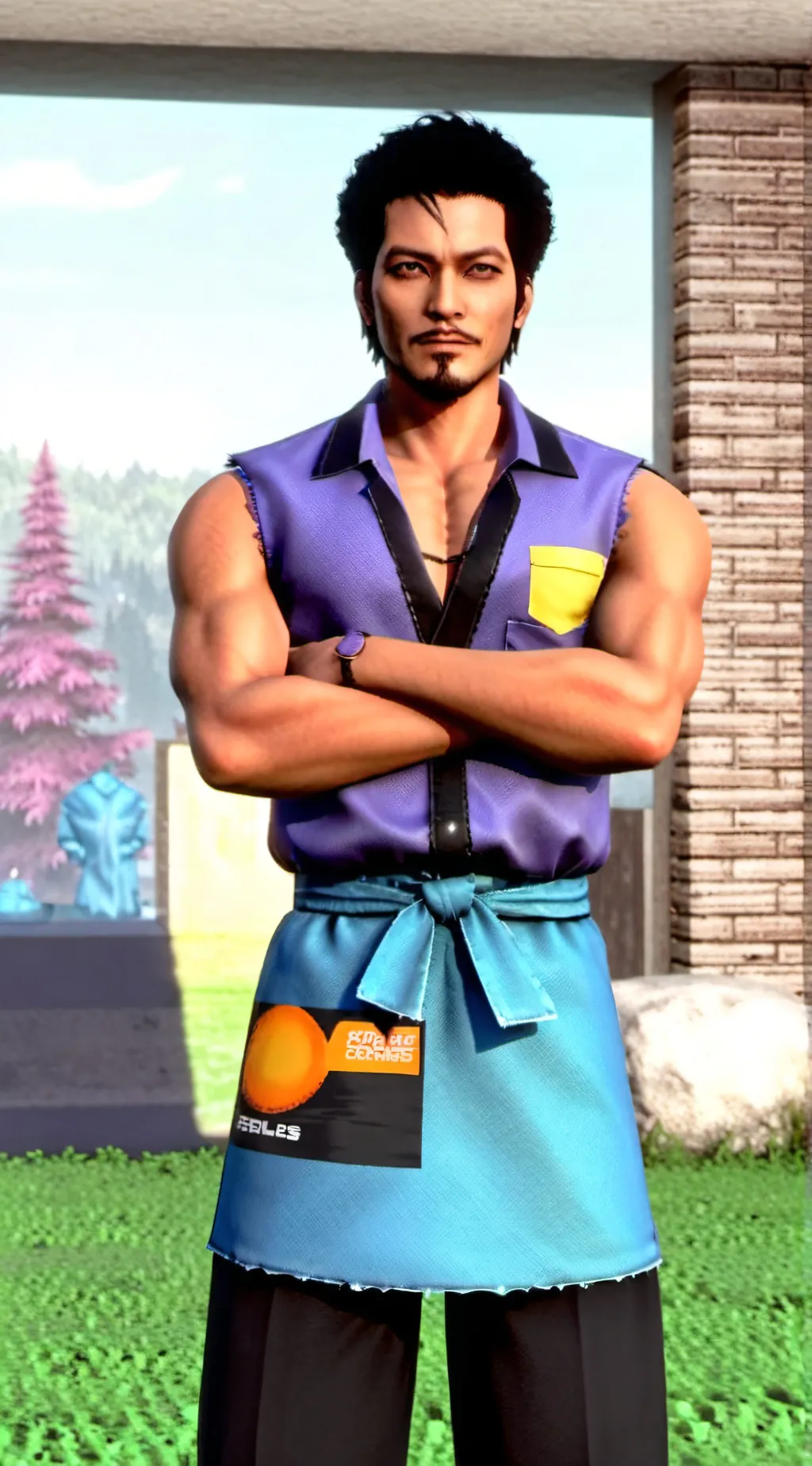 ai character: apple CREW! background