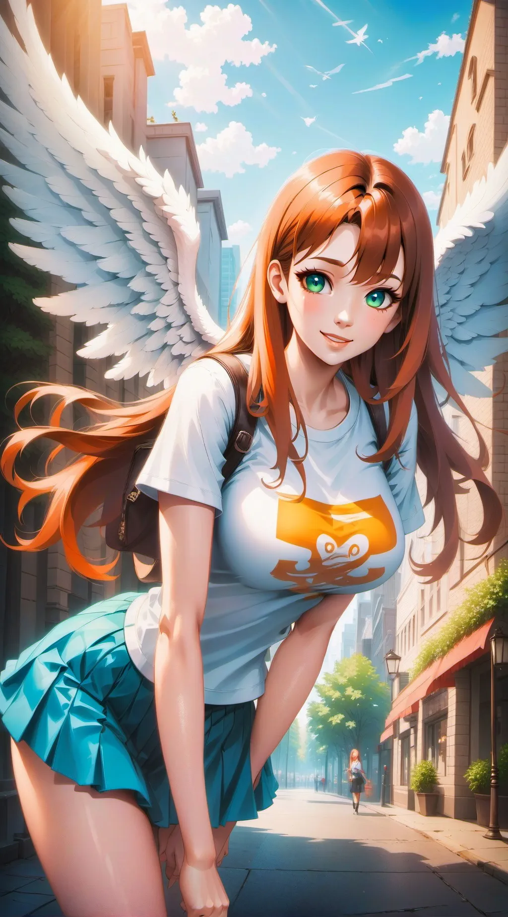 ai character: Ester White  background